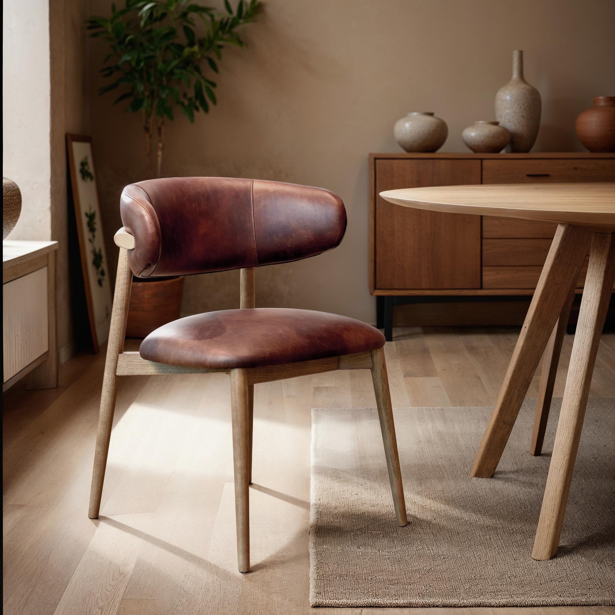 Milo Dining Chair - Tobacco - Central Designs