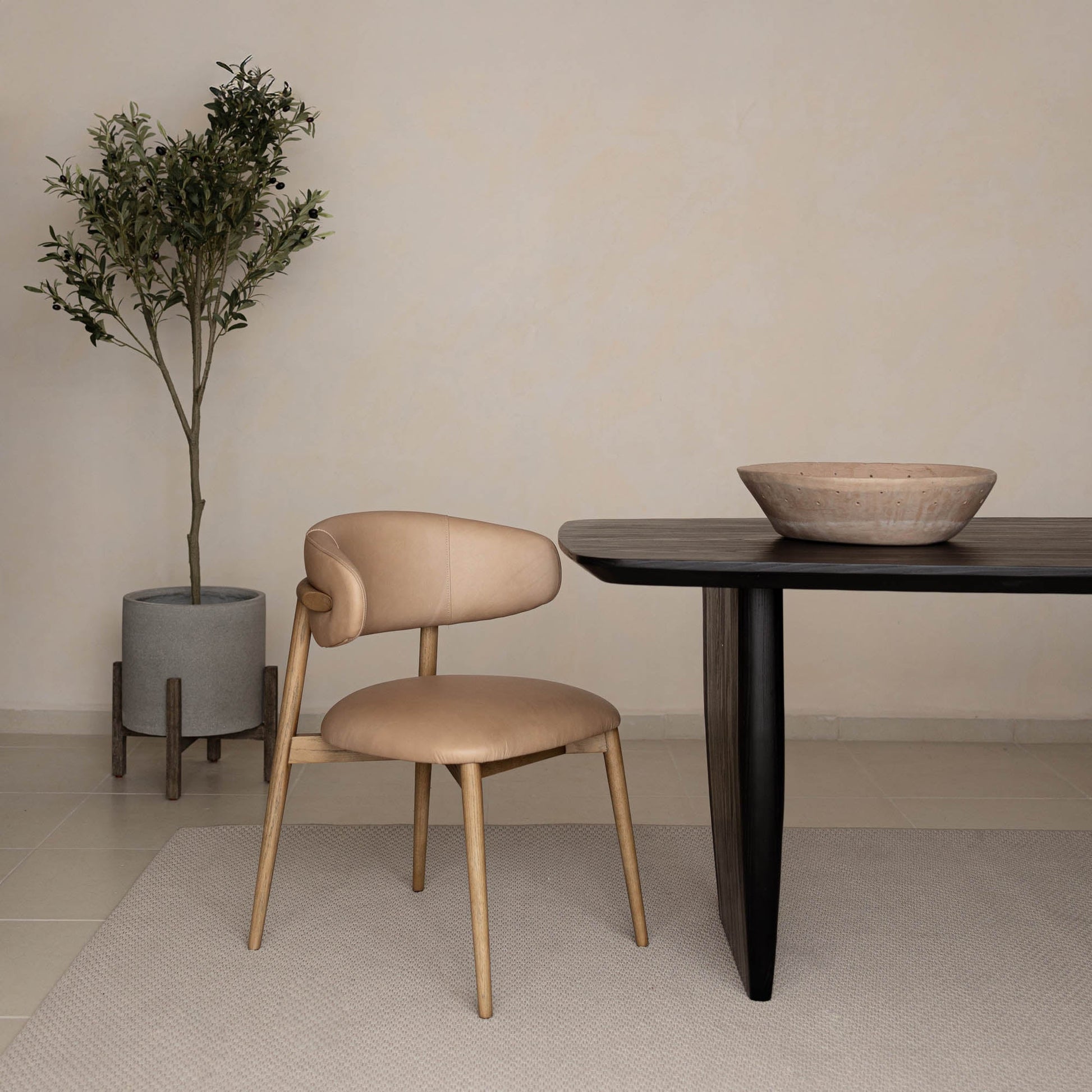 Milo Dining Chair - Nude - Central Designs
