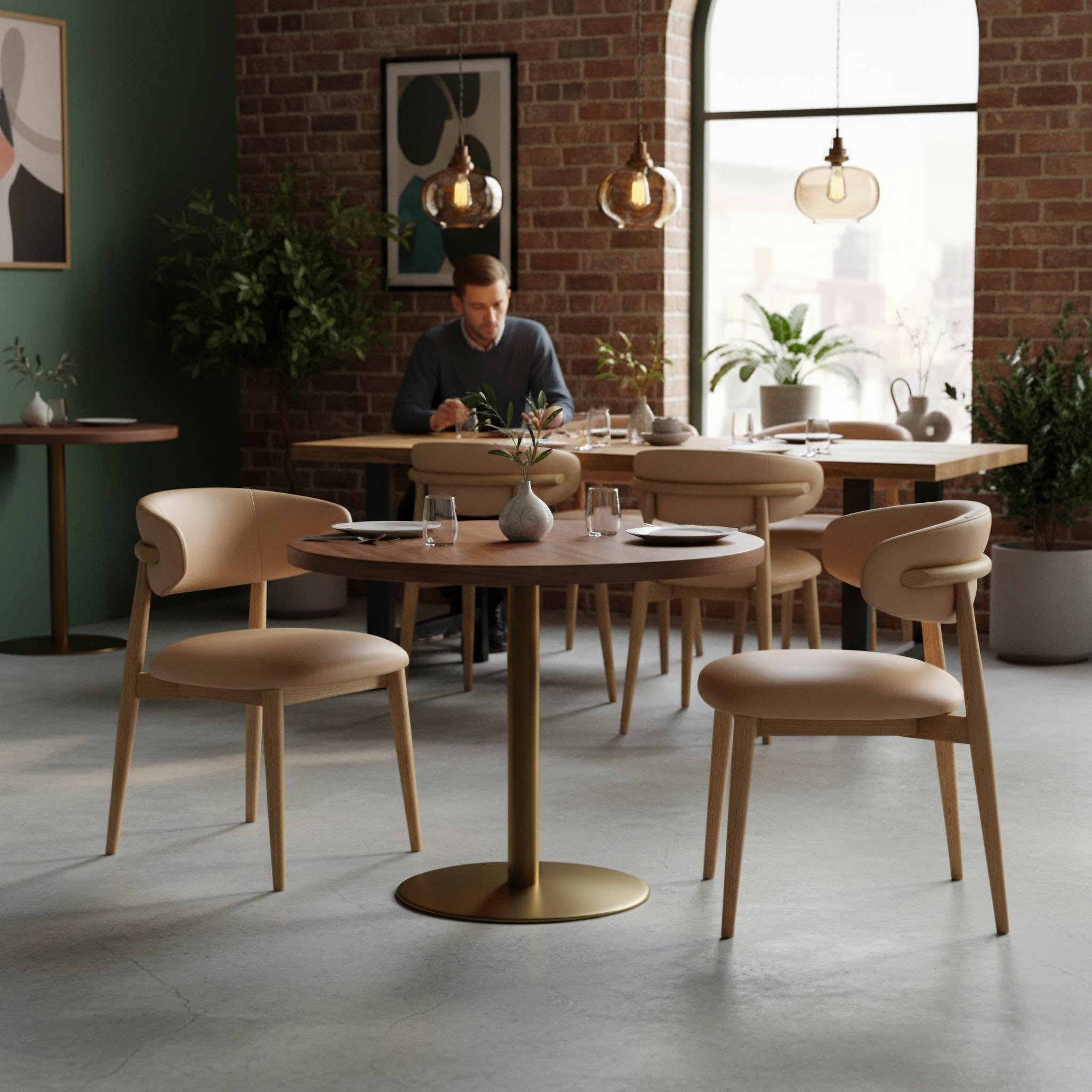 Milo Dining Chair - Nude - Central Designs
