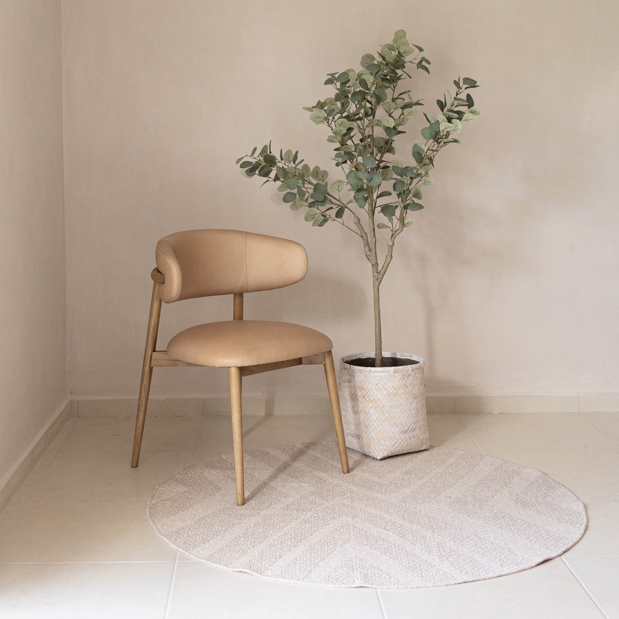 Milo Dining Chair - Nude - Central Designs