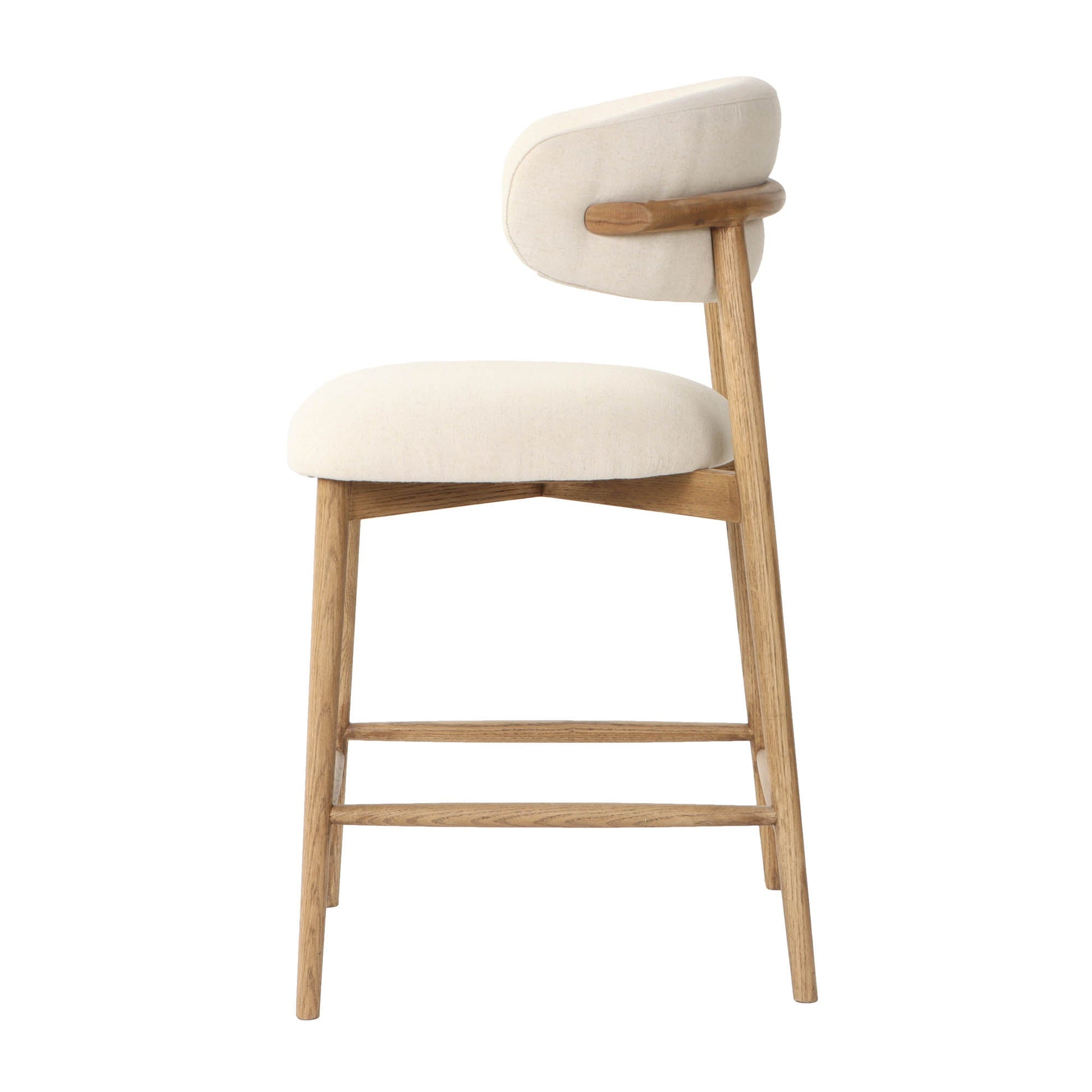 Milo Counter Stool - Savile Flax - Central Designs