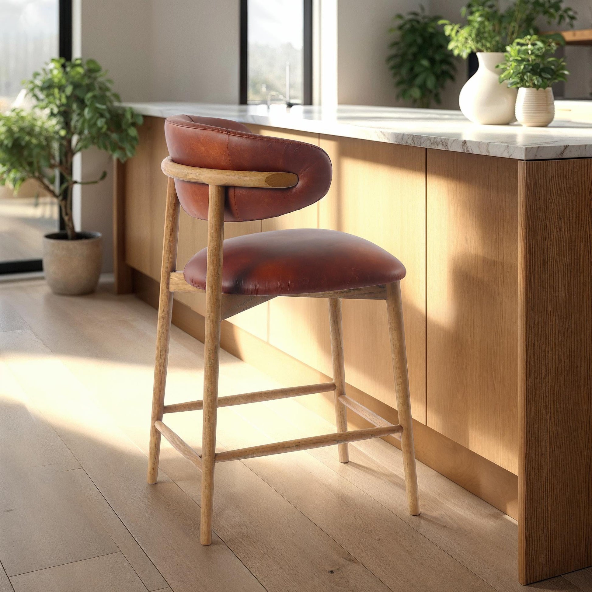 Milo Counter Stool - Tobacco - Central Designs