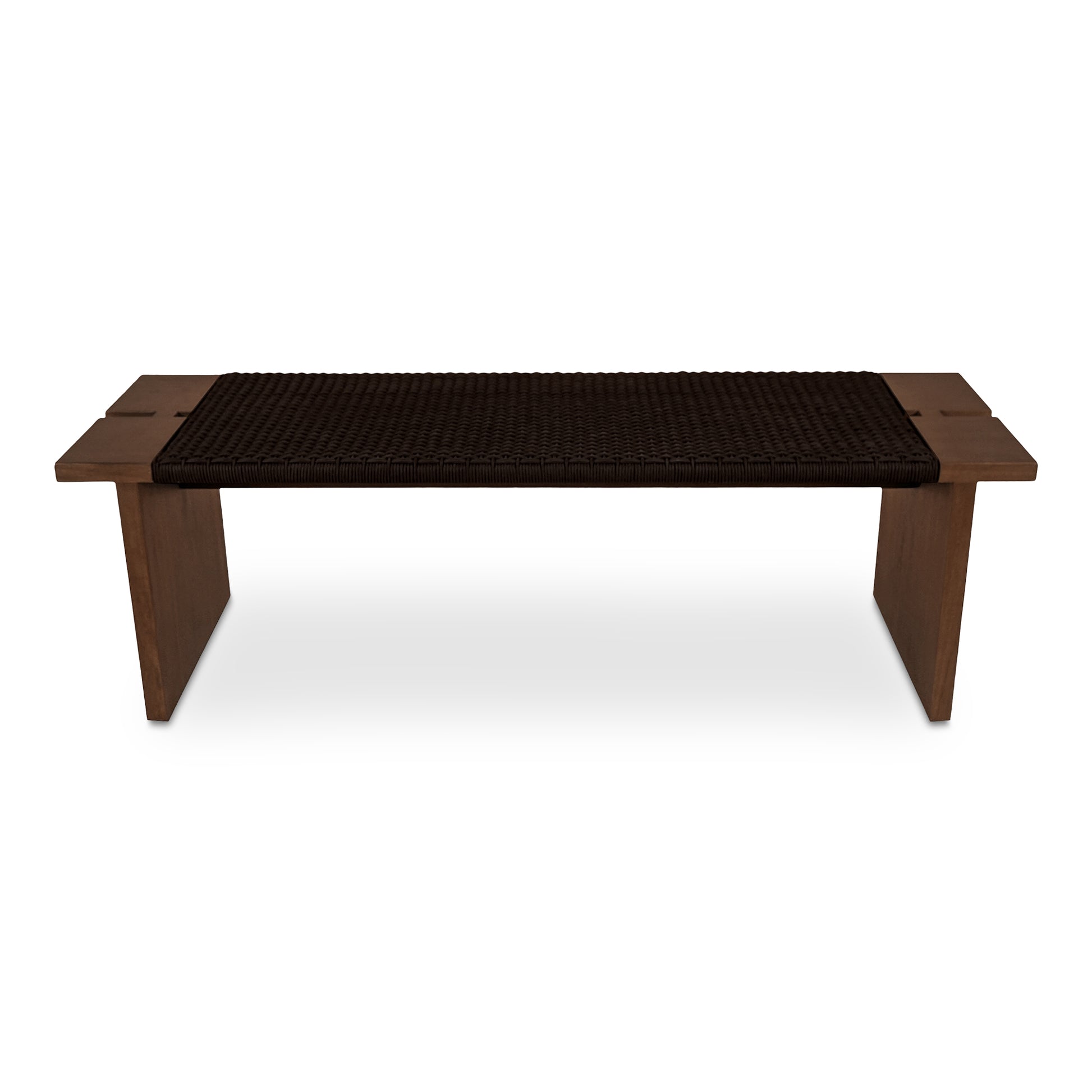 Merritt Outdoor Bench Dark Brown - Central Designs