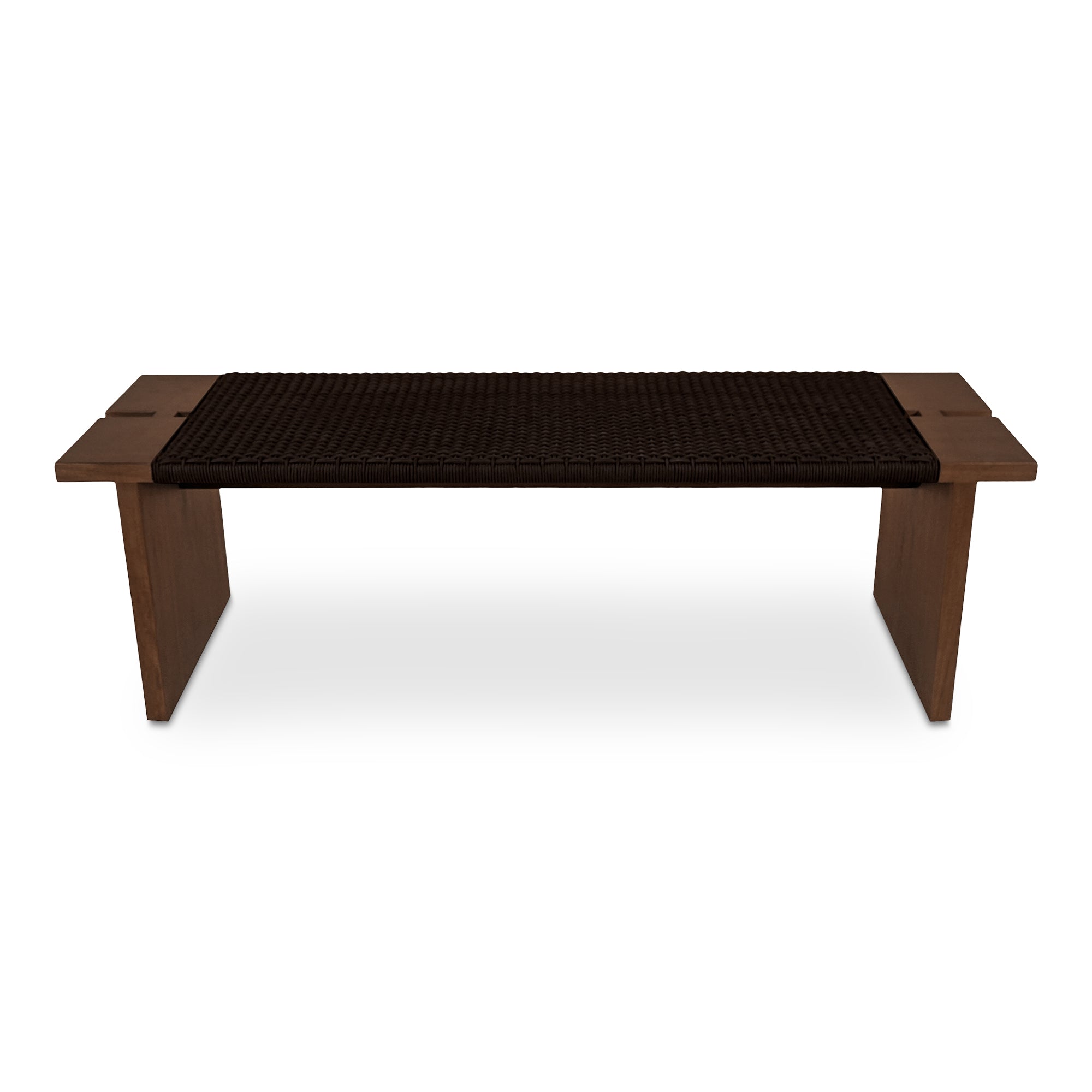 Merritt Outdoor Bench Dark Brown - Central Designs