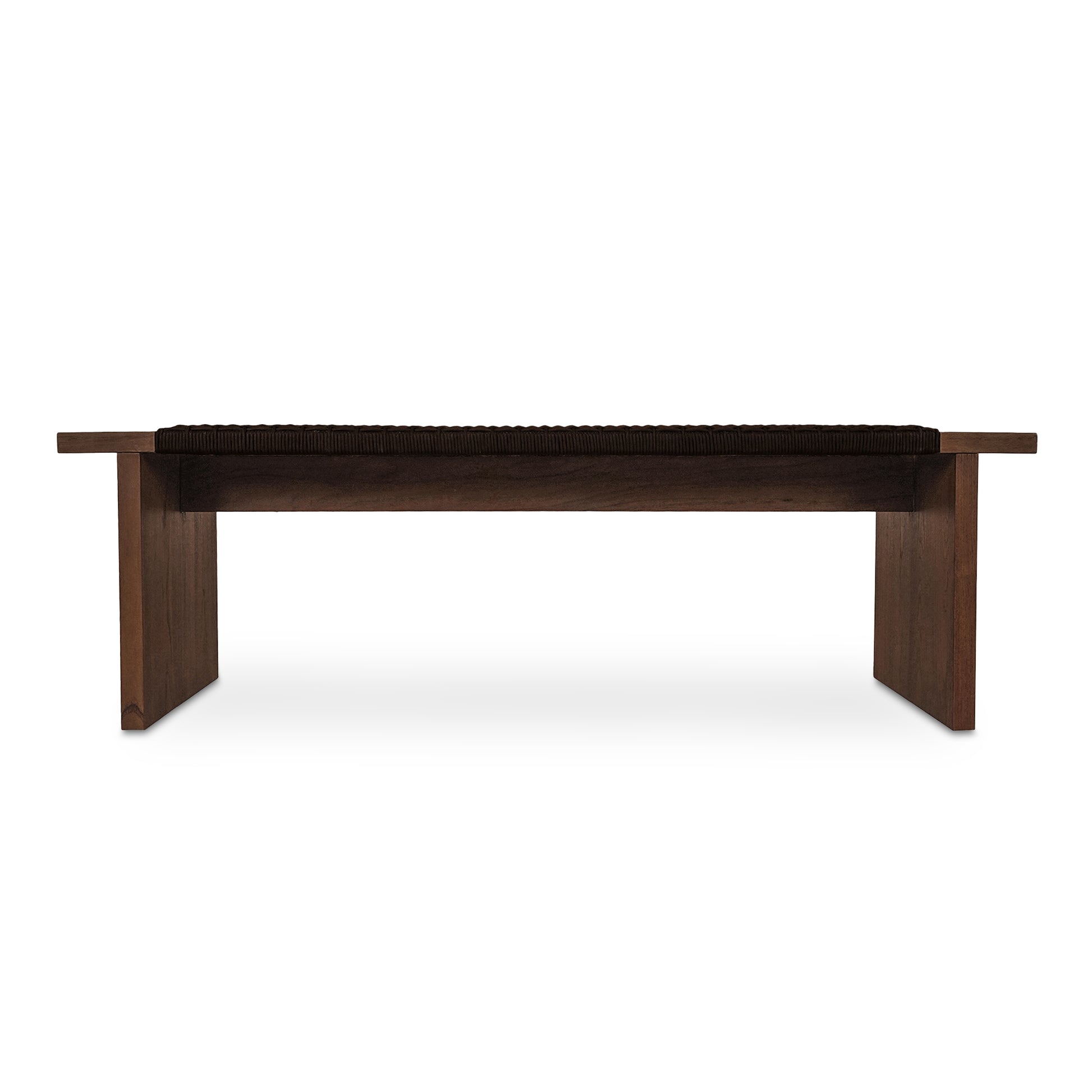 Merritt Outdoor Bench Dark Brown - Central Designs