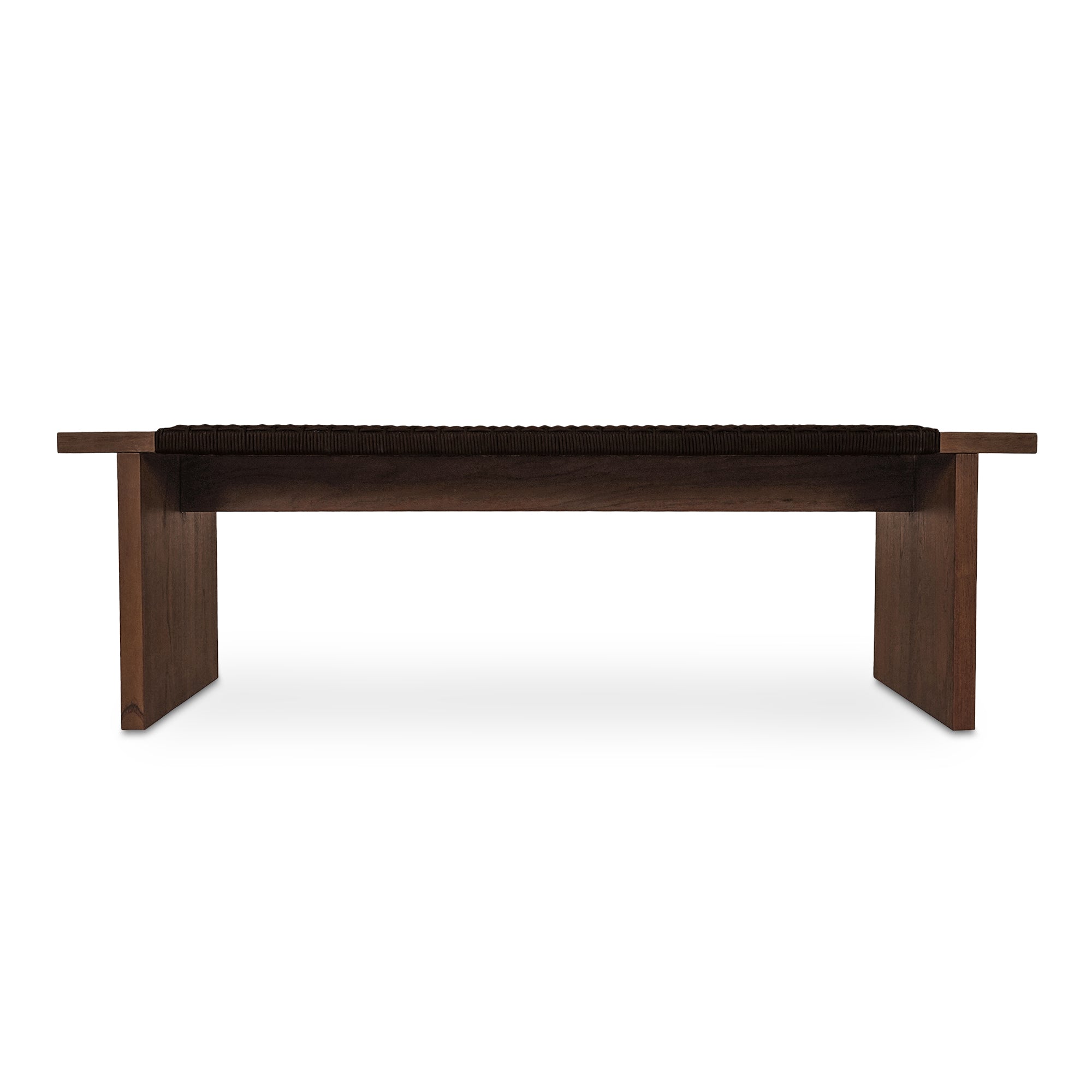 Merritt Outdoor Bench Dark Brown - Central Designs