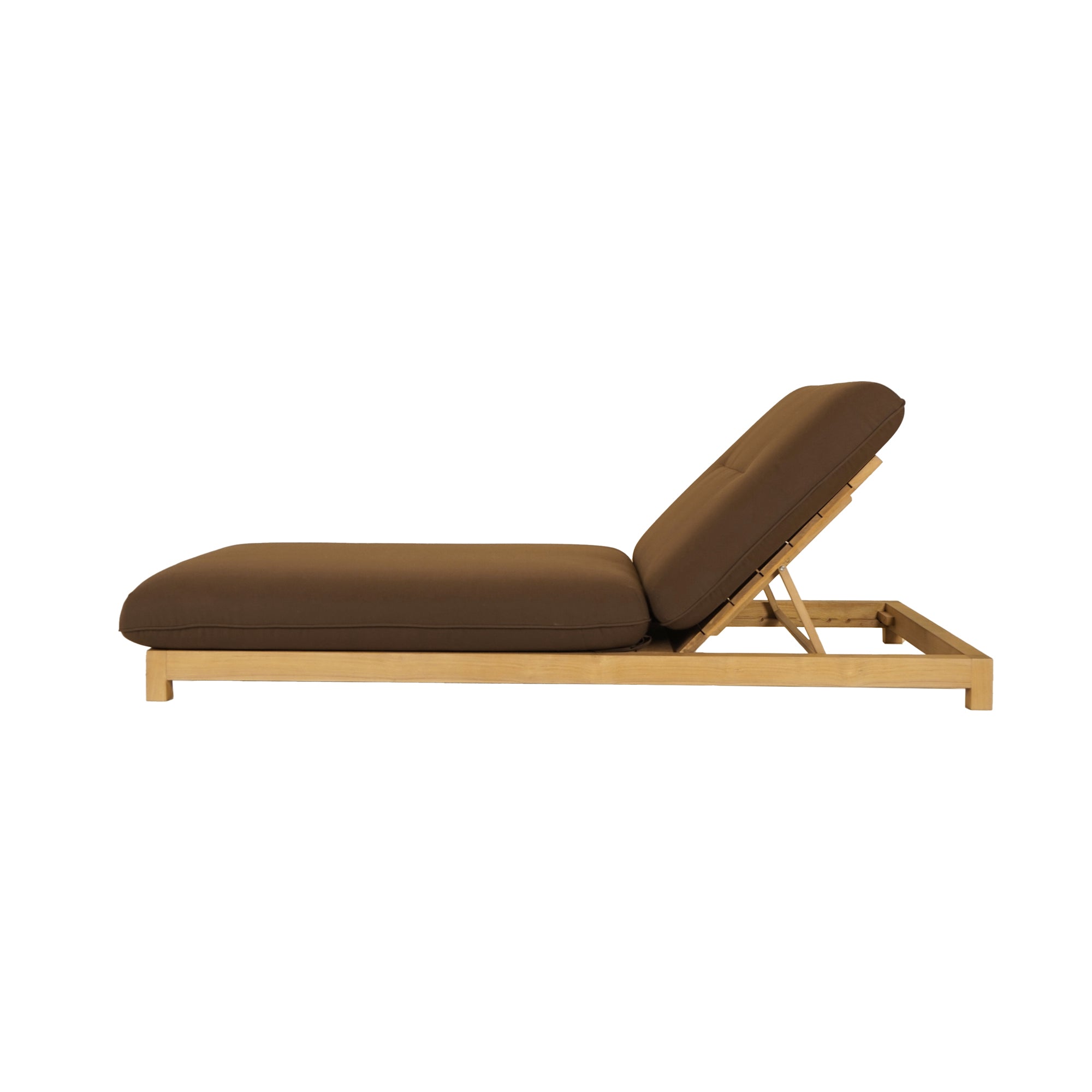 Enzo Outdoor Adjustable Lounge Chair Brown