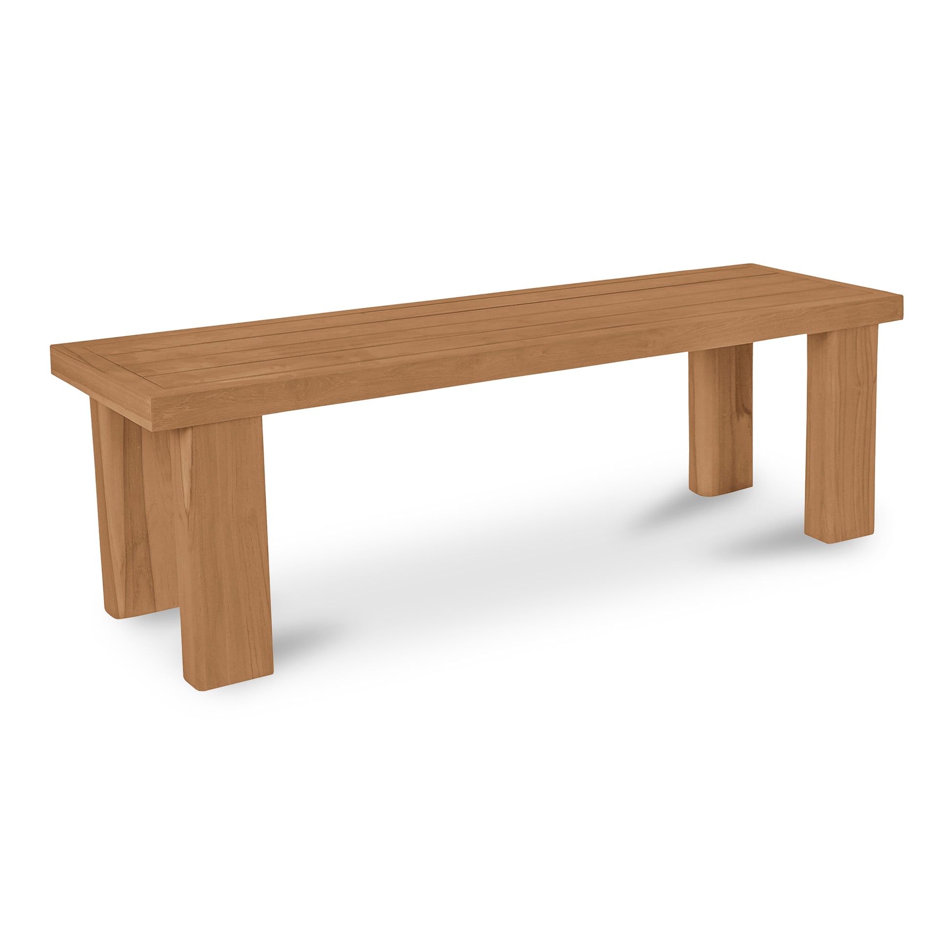 Marina Outdoor Dining Bench Natural - Central Designs