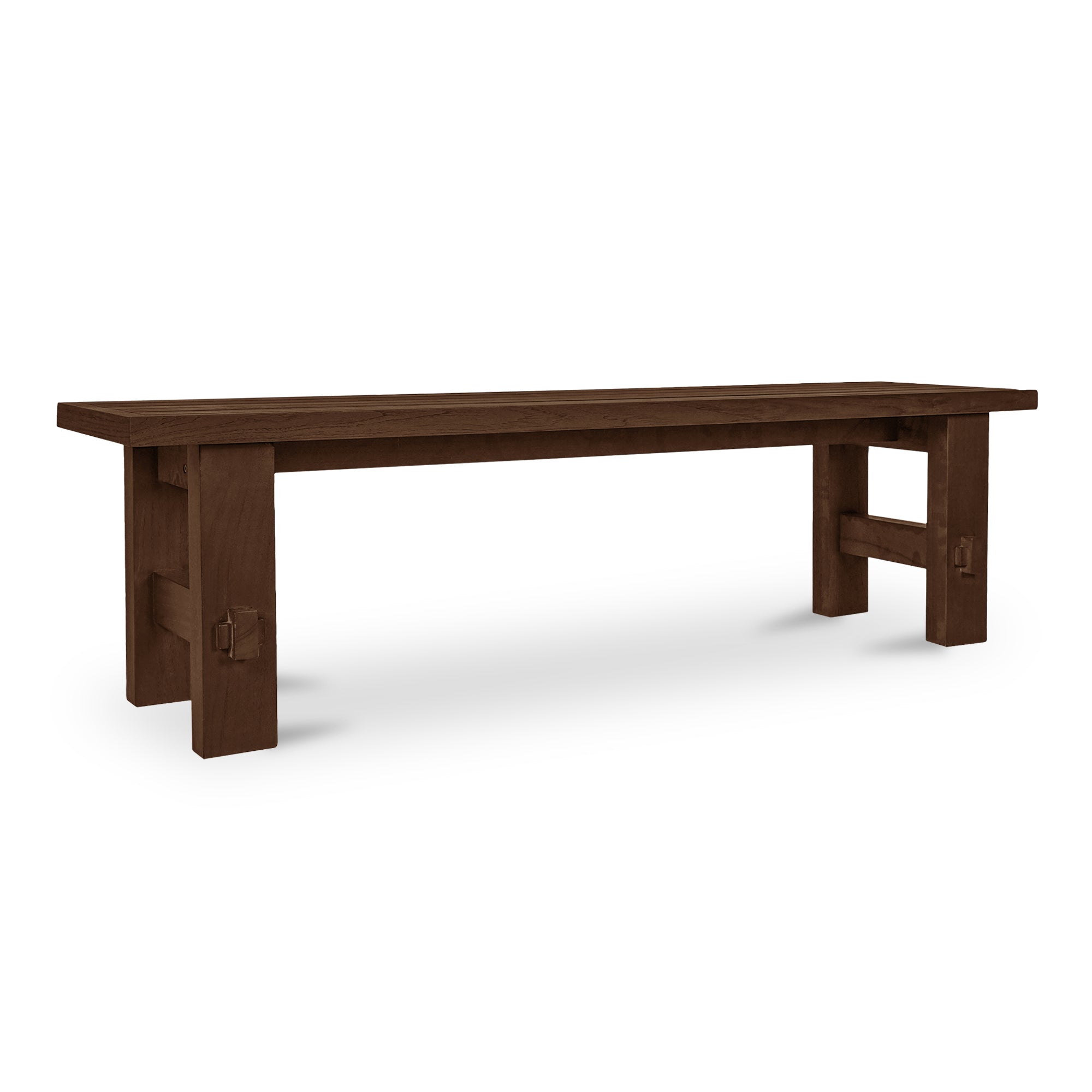 Esmond Outdoor Dining Bench Brown - Central Designs