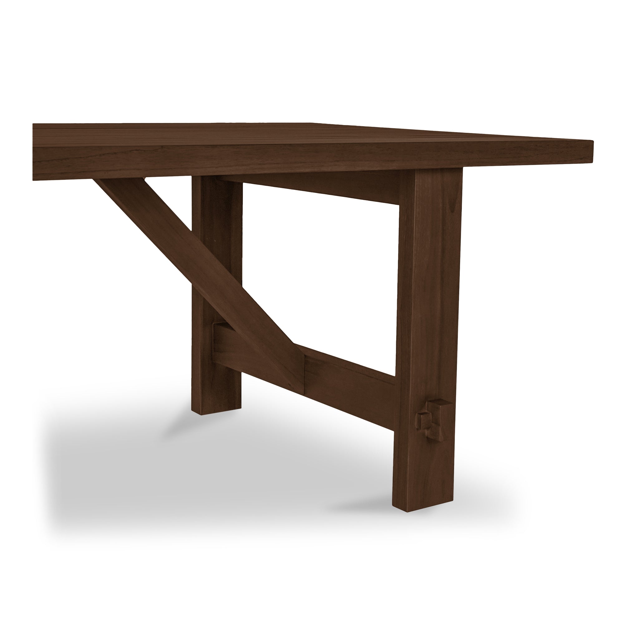 Esmond Outdoor Dining Table Brown - Central Designs