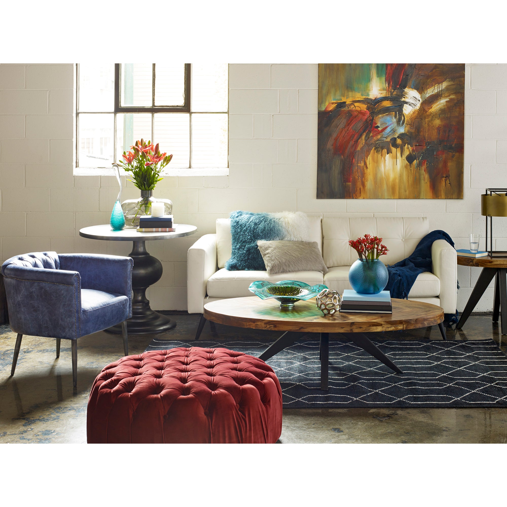 Parq Oval Coffee Table Amber - Central Designs