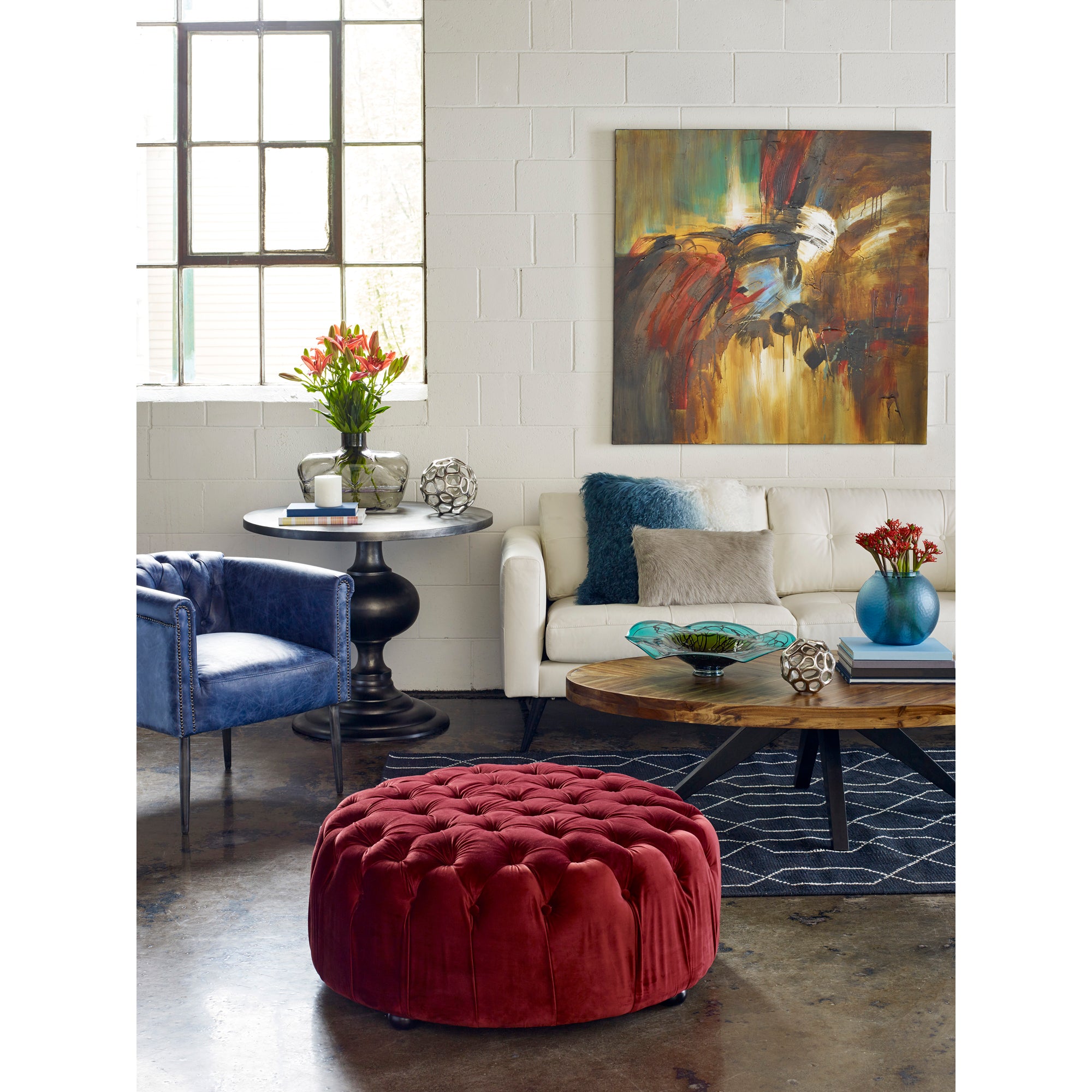 Parq Oval Coffee Table Amber - Central Designs