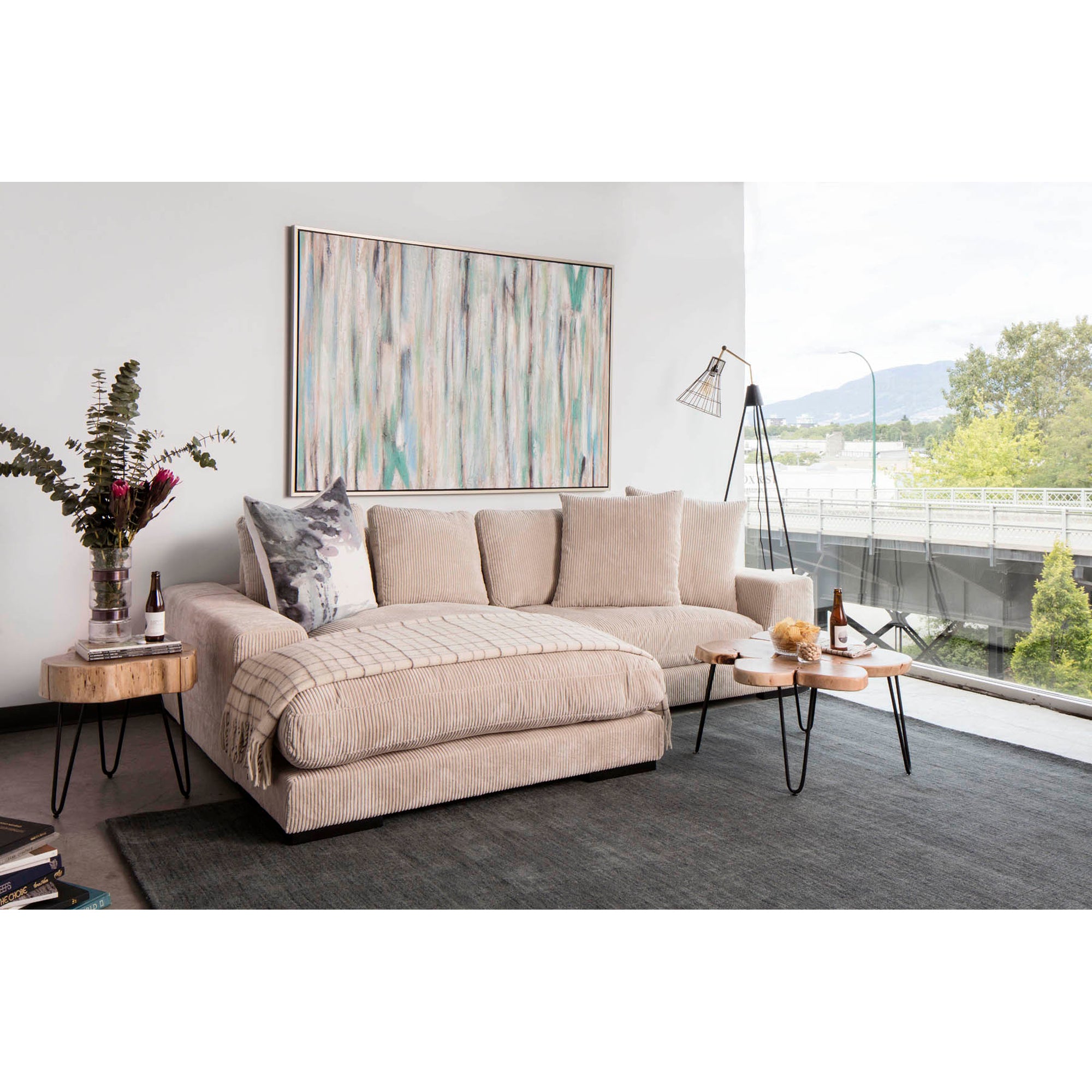 Plunge Sectional Cappuccino - Central Designs