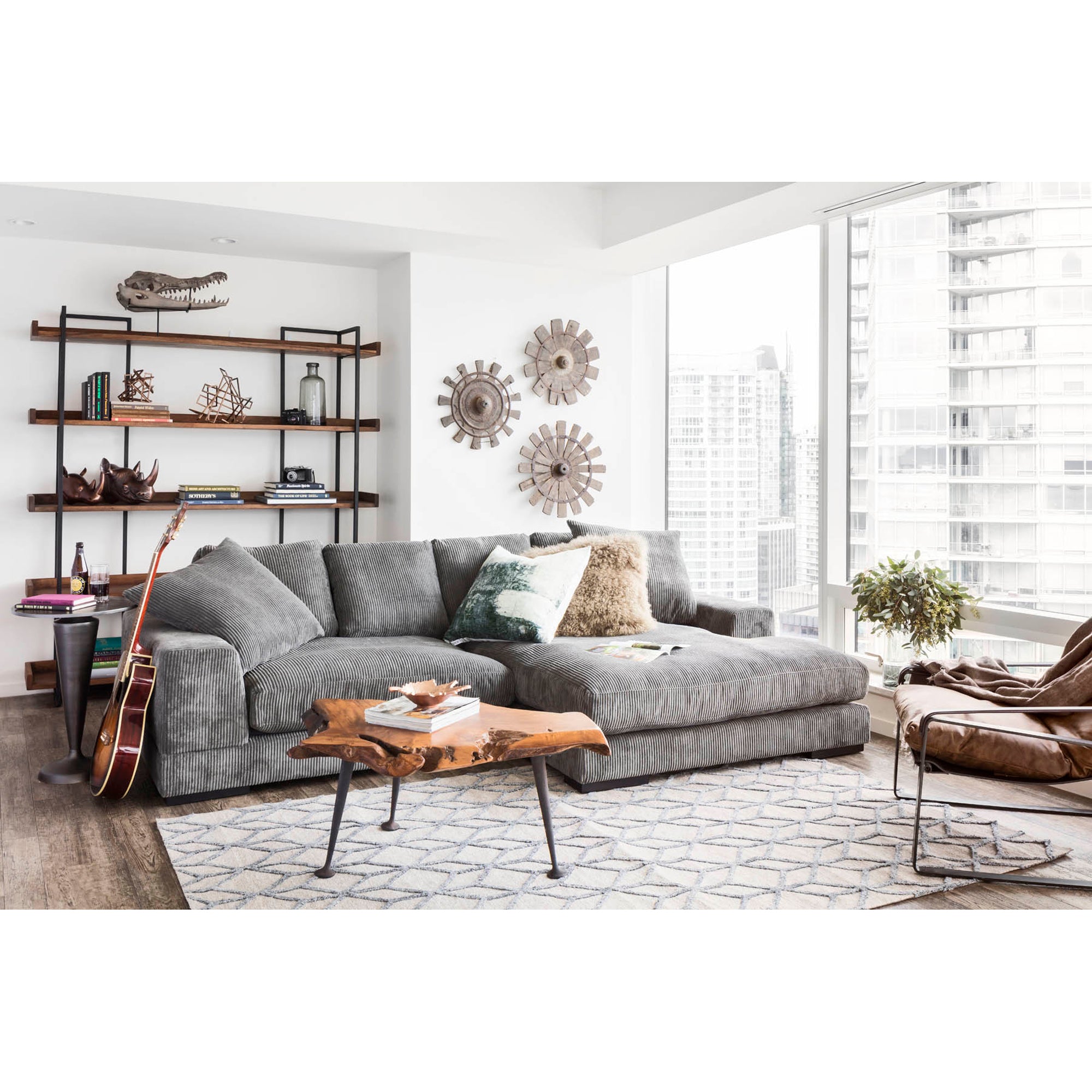 Plunge Sectional Charcoal - Central Designs