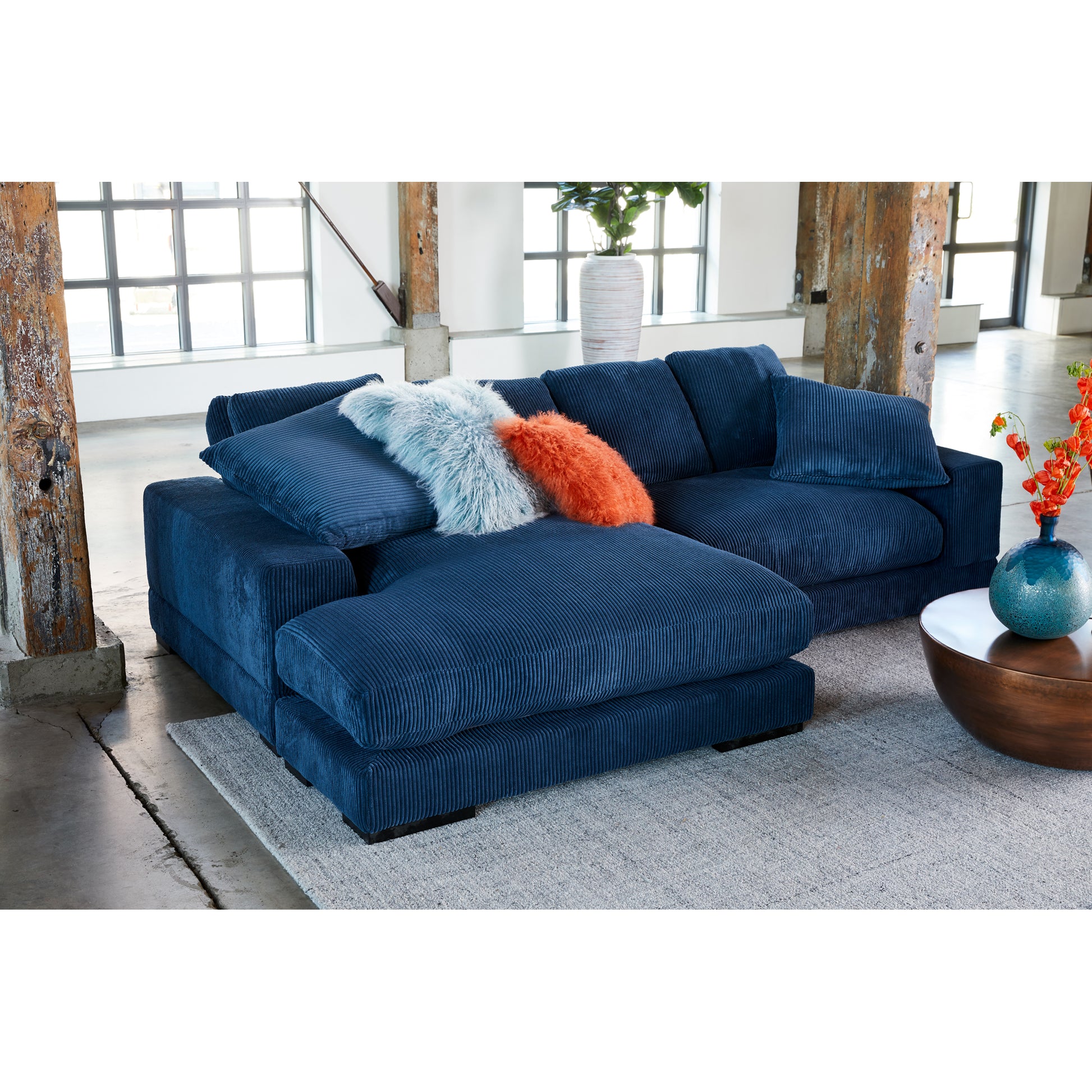 Plunge Sectional Navy - Central Designs