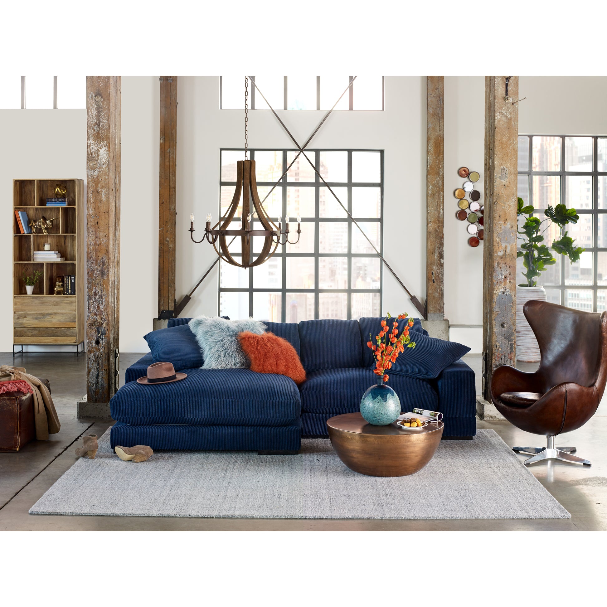 Plunge Sectional Navy - Central Designs