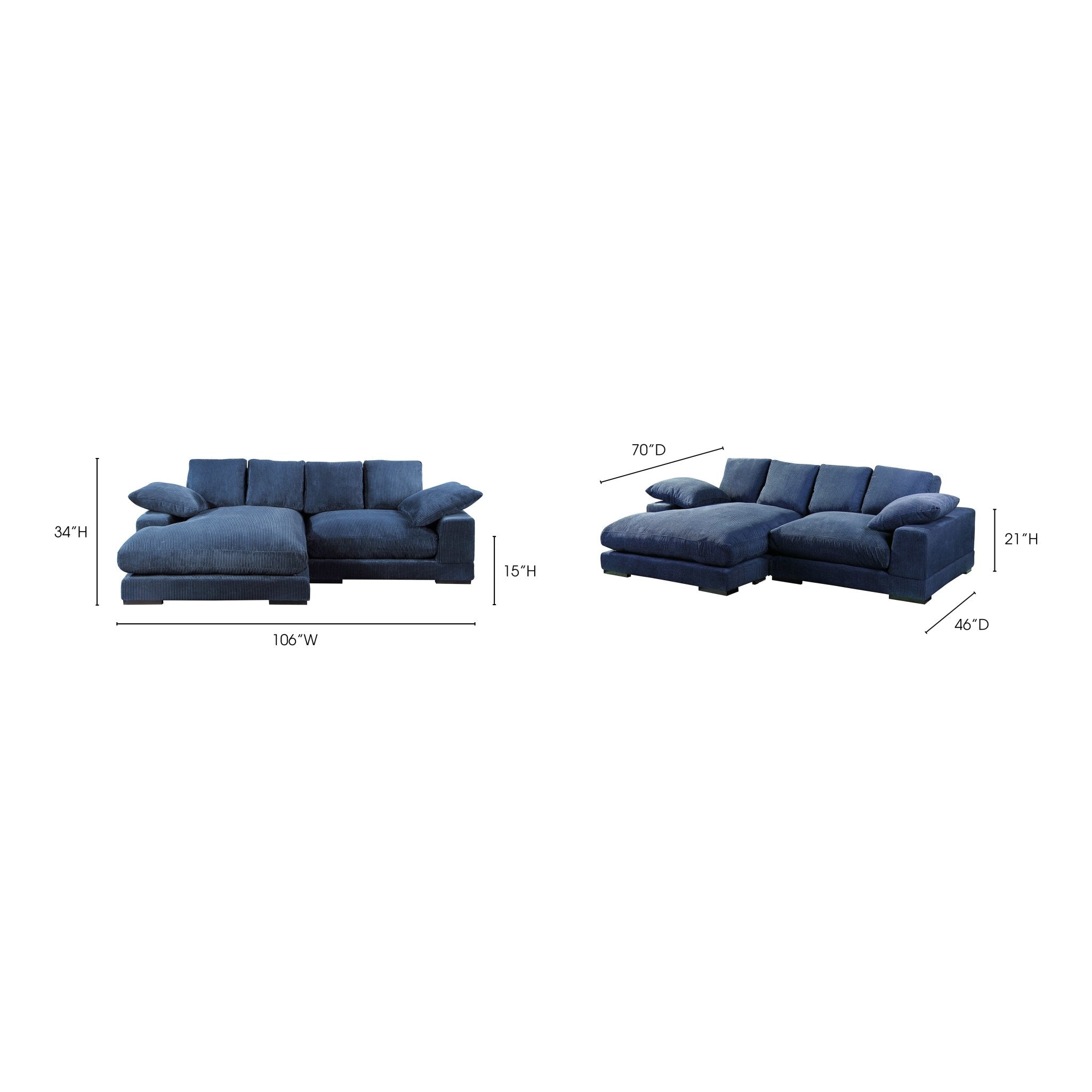 Plunge Sectional Navy - Central Designs