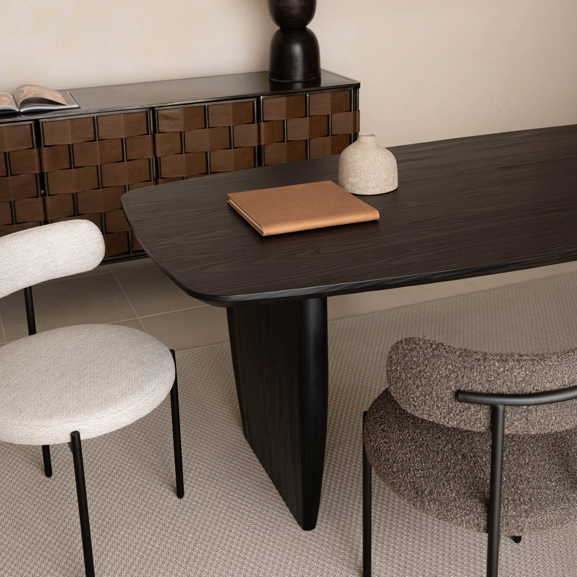 Tonic Dining Table - Black Oak