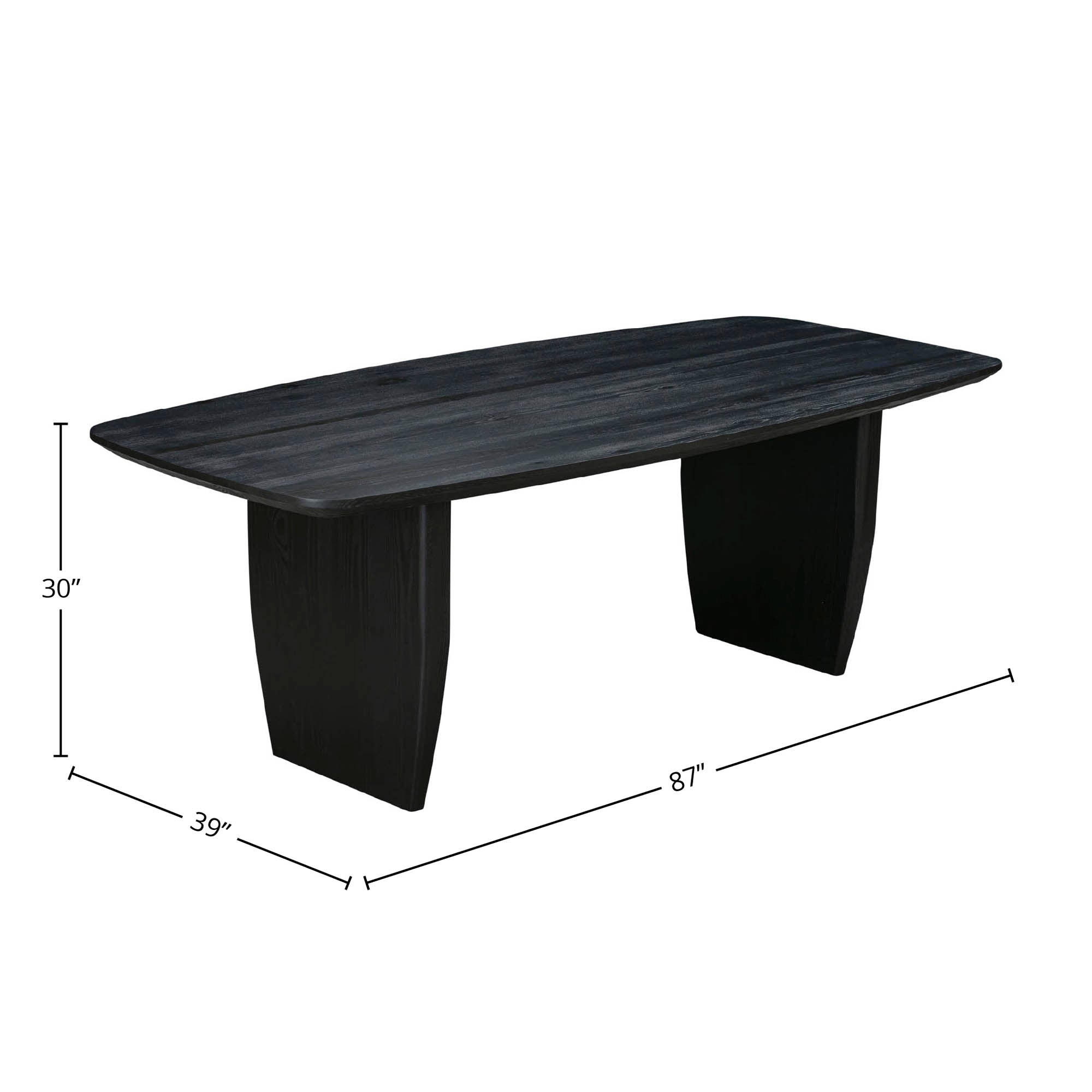 Tonic Dining Table - Black Oak