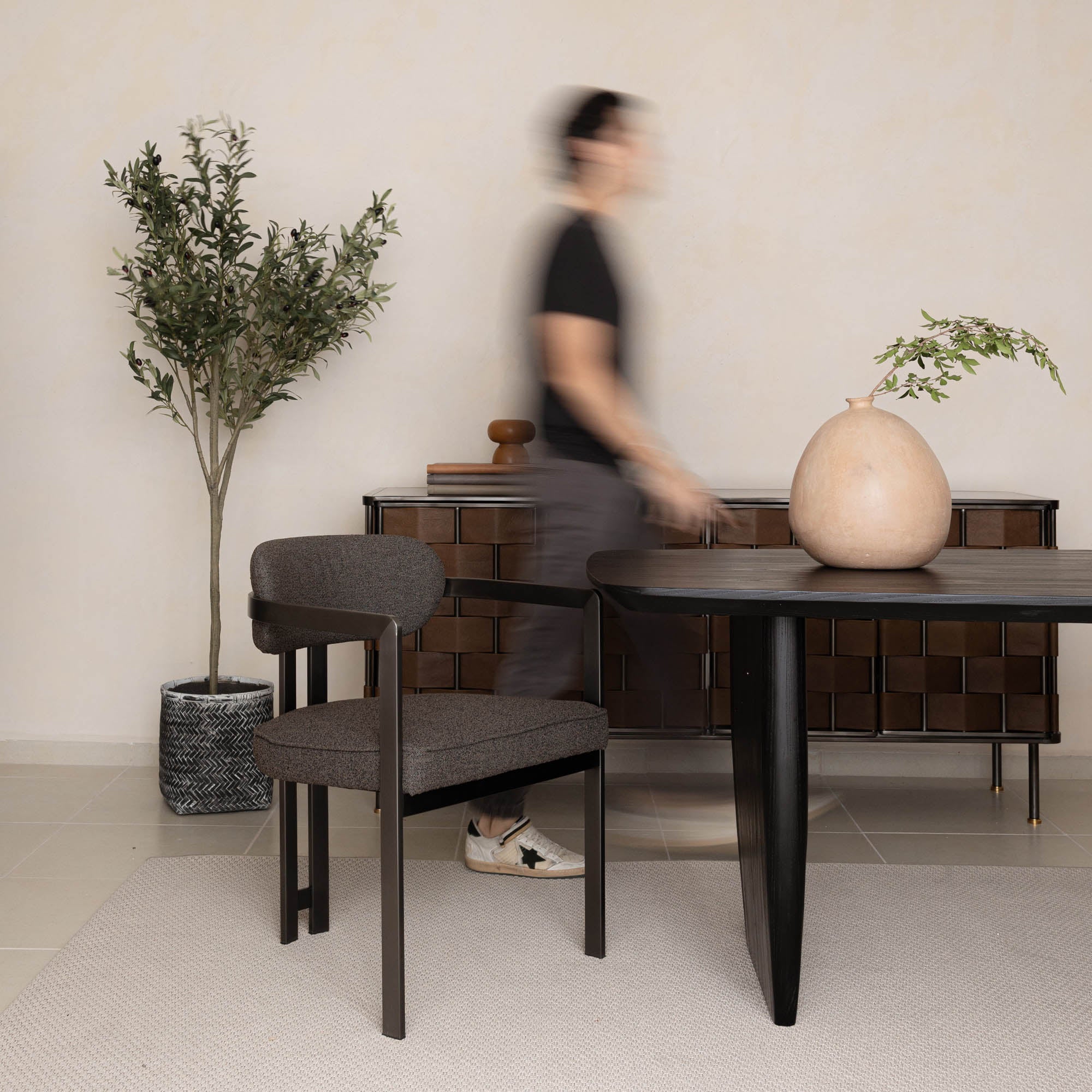 Tonic Dining Table - Black Oak