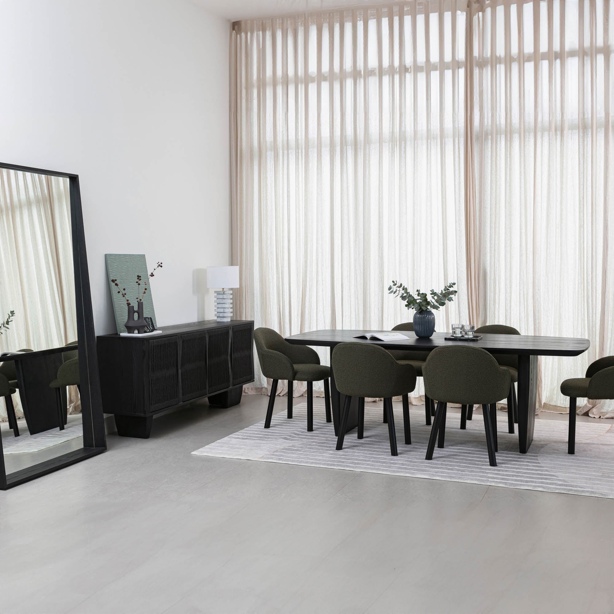 Tonic Dining Table - Black Oak