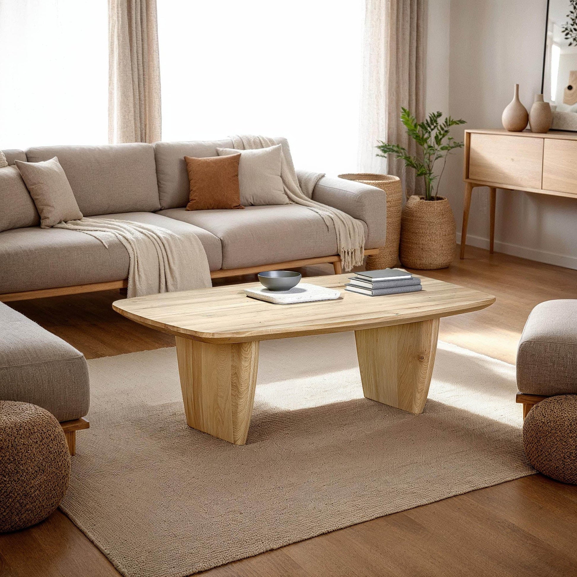 Tonic Coffee Table - Biscotti Oak - Central Designs
