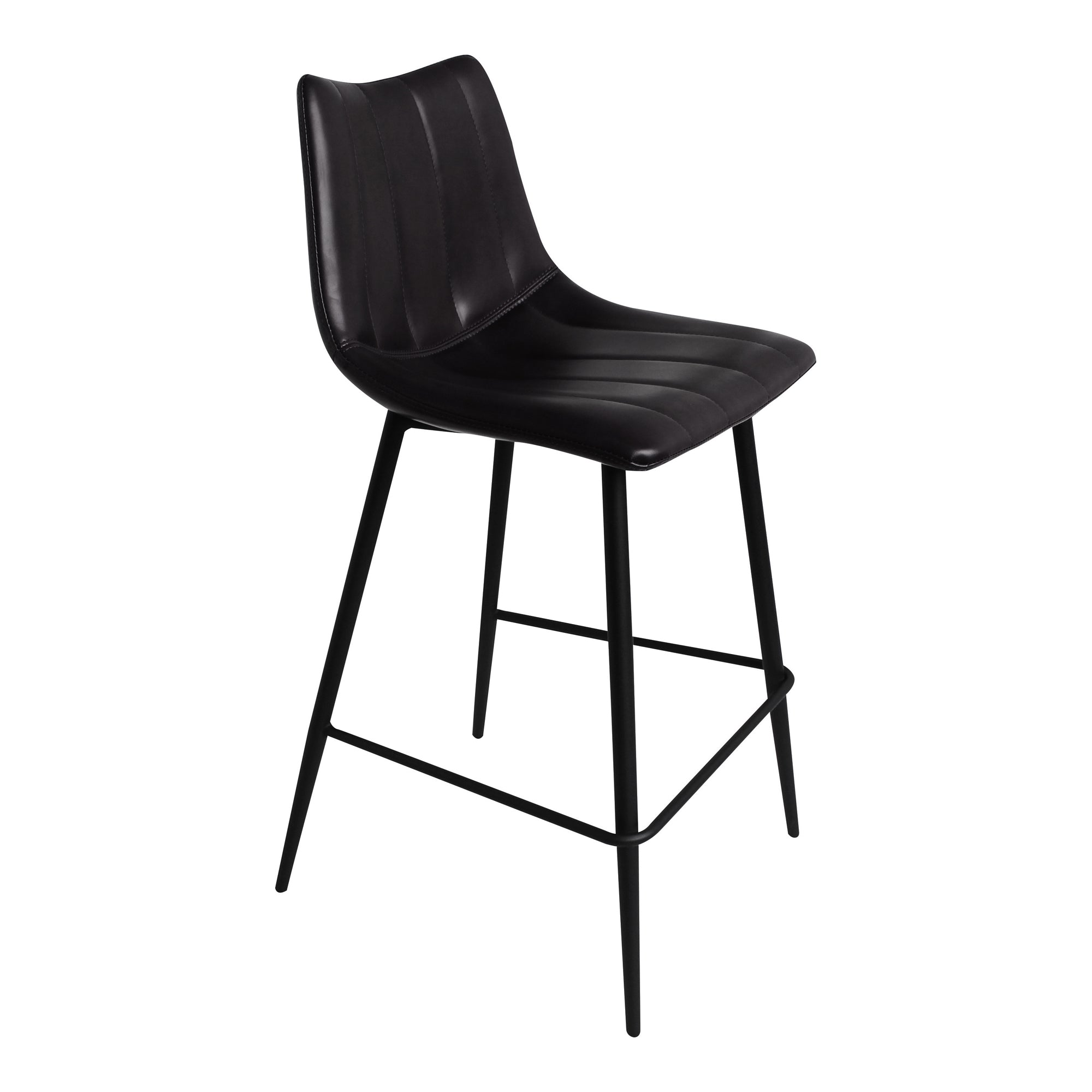 Alibi Counter Stool Matte Black - Set Of Two - Central Designs