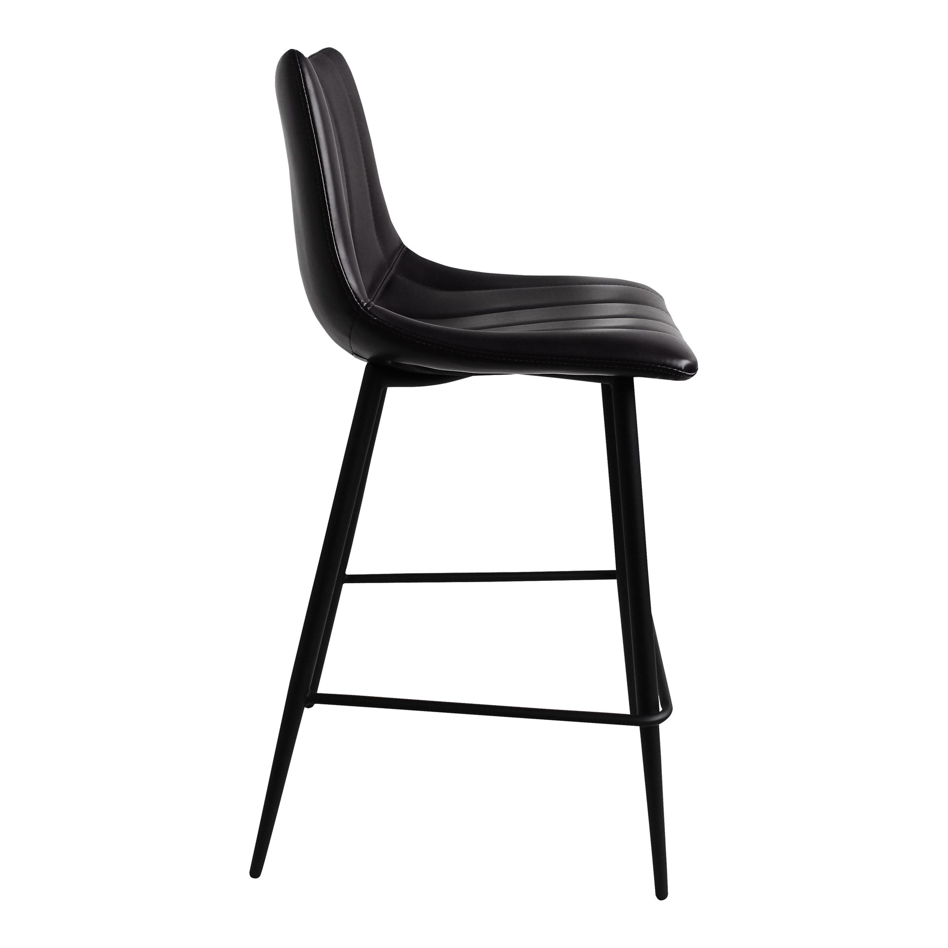 Alibi Counter Stool Matte Black - Set Of Two - Central Designs