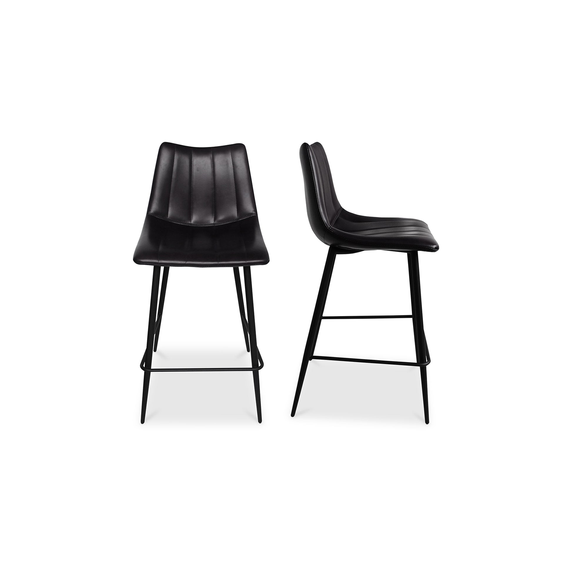 Alibi Counter Stool Matte Black - Set Of Two - Central Designs