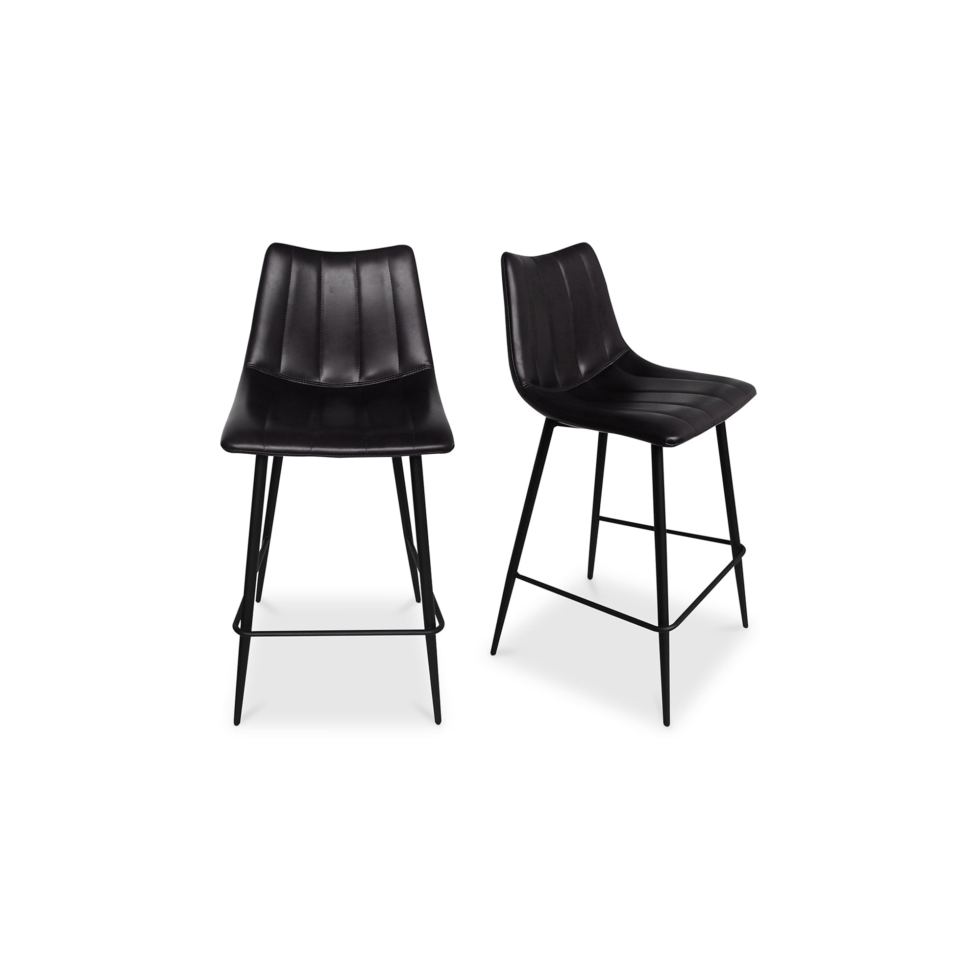 Alibi Counter Stool Matte Black - Set Of Two - Central Designs