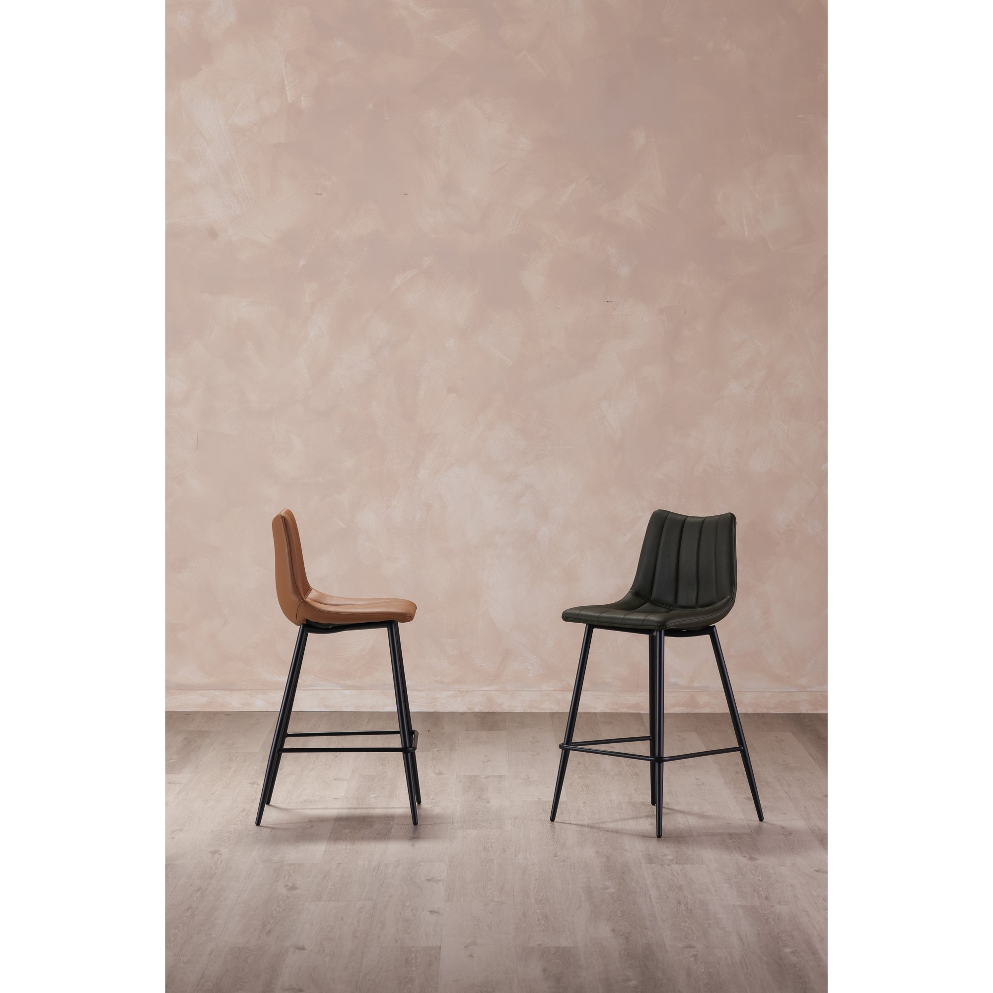 Alibi Counter Stool Tan - Set Of Two - Central Designs