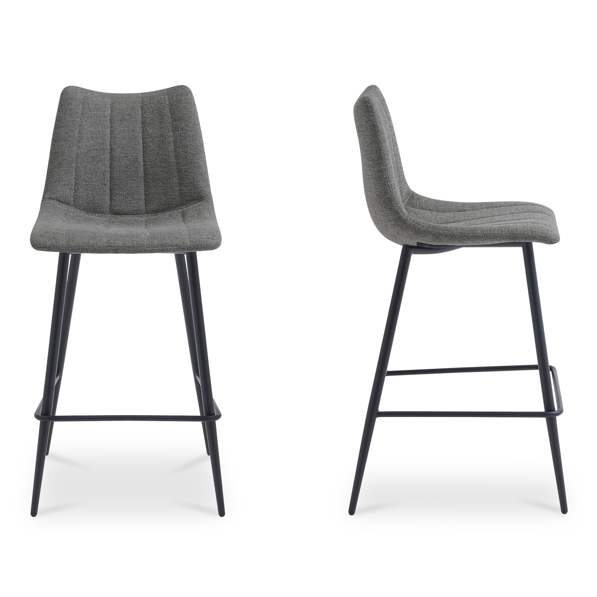 Alibi Counter Stool Dark Grey - Set of Two - Central Designs