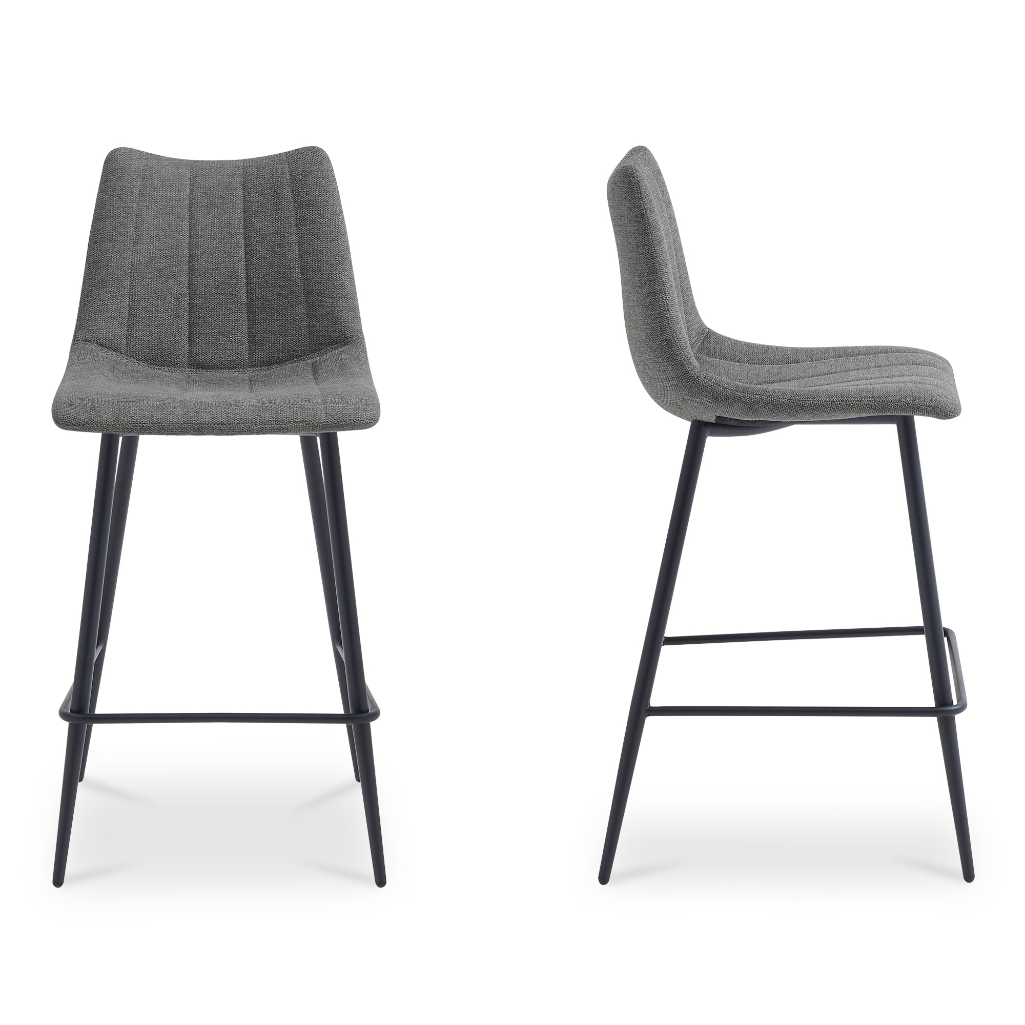 Alibi Counter Stool Dark Grey - Set of Two - Central Designs