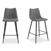 Alibi Counter Stool Dark Grey - Set of Two - Central Designs