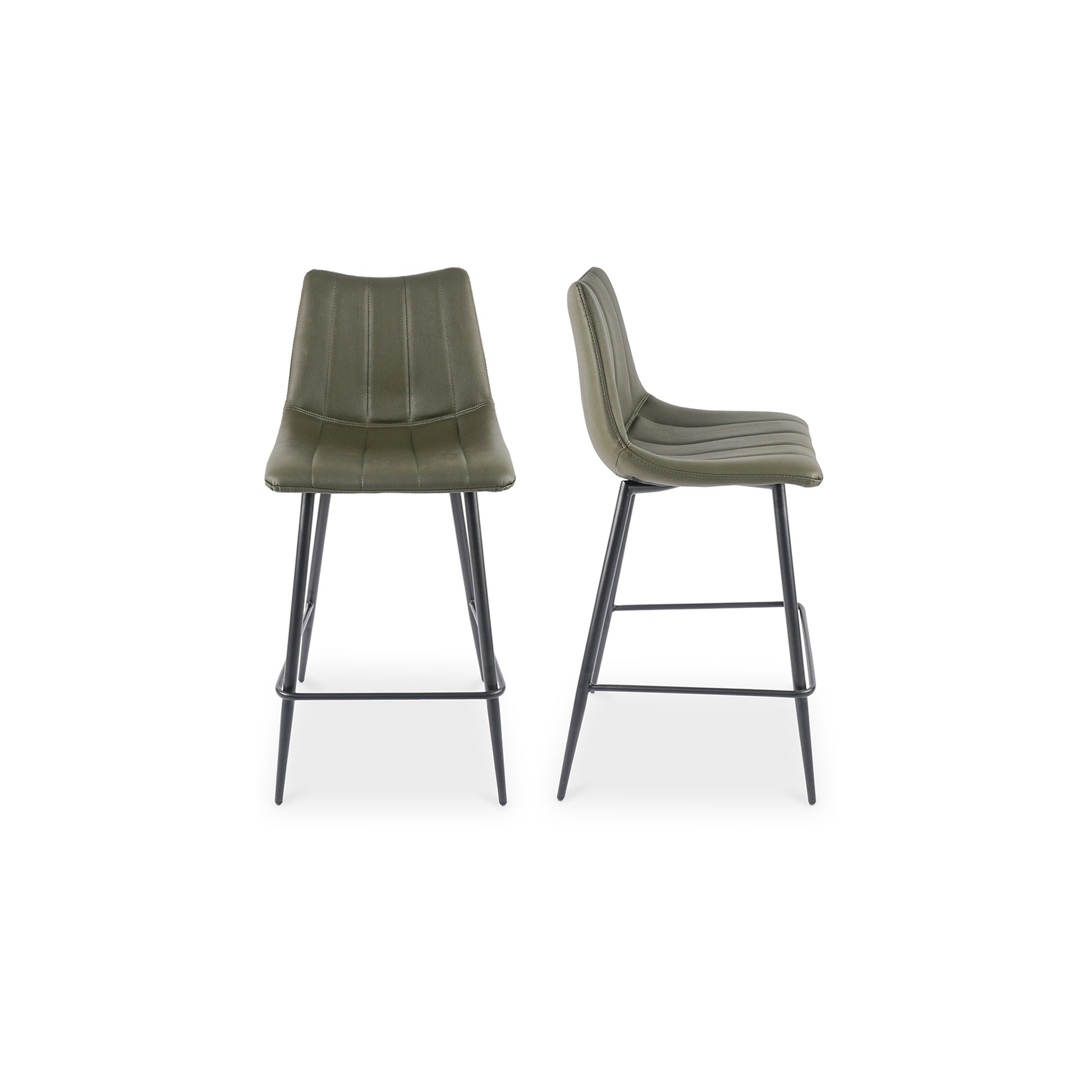 Alibi Counter Stool Dark Green - Set Of Two - Central Designs