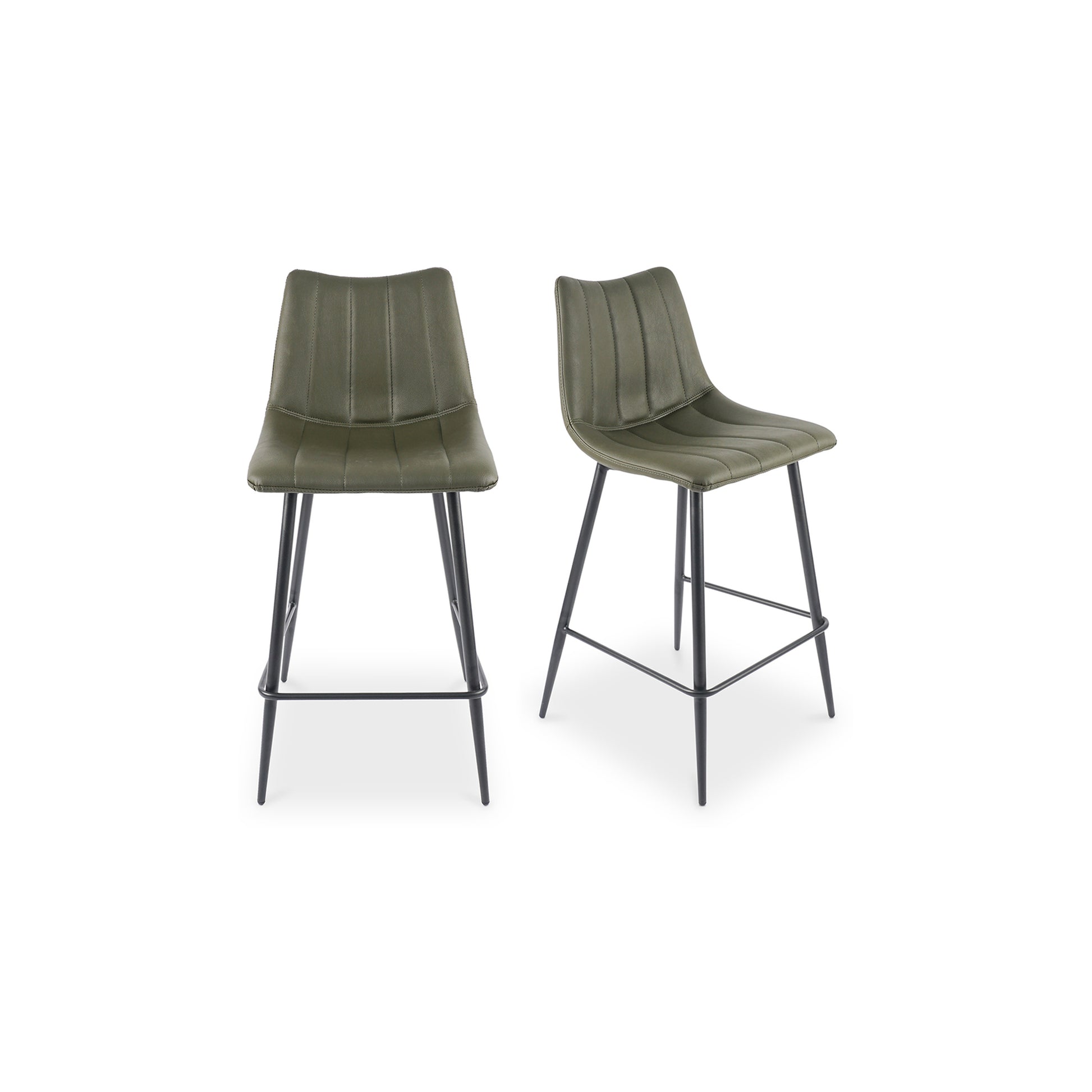 Alibi Counter Stool Dark Green - Set Of Two - Central Designs