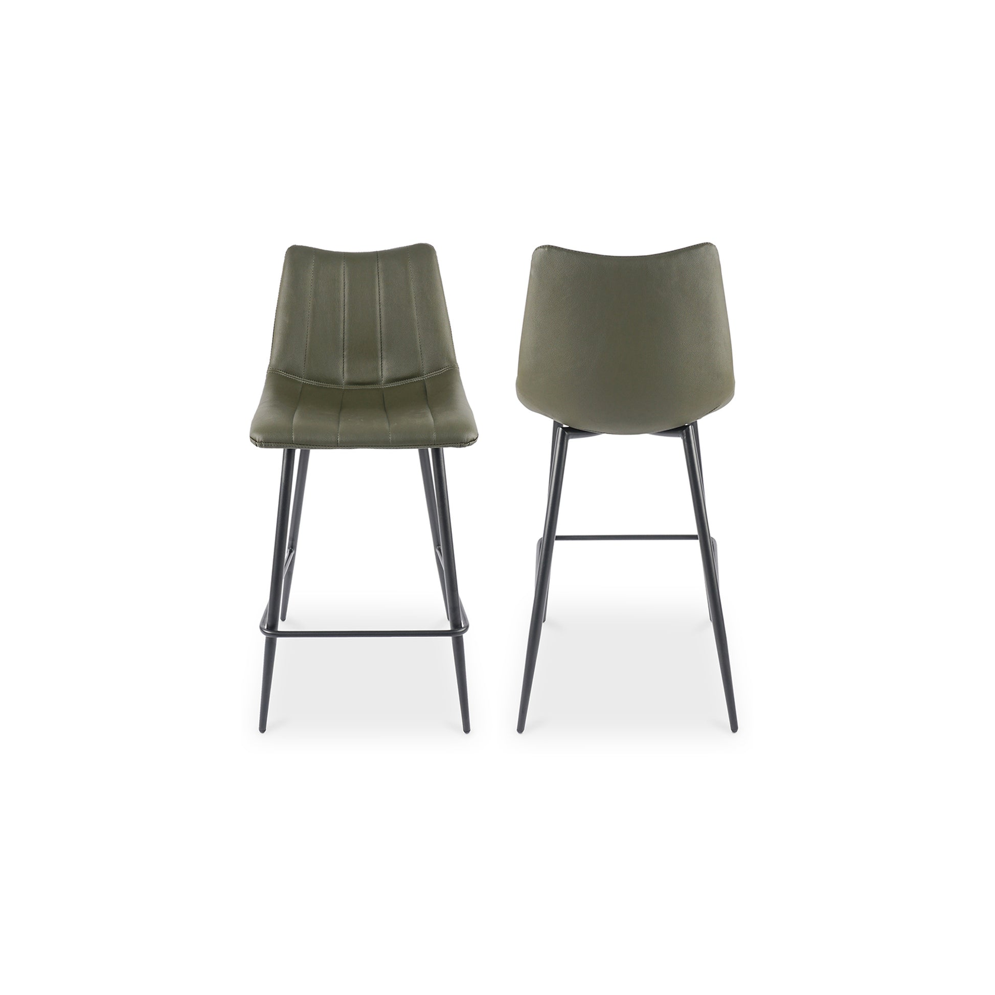 Alibi Counter Stool Dark Green - Set Of Two - Central Designs