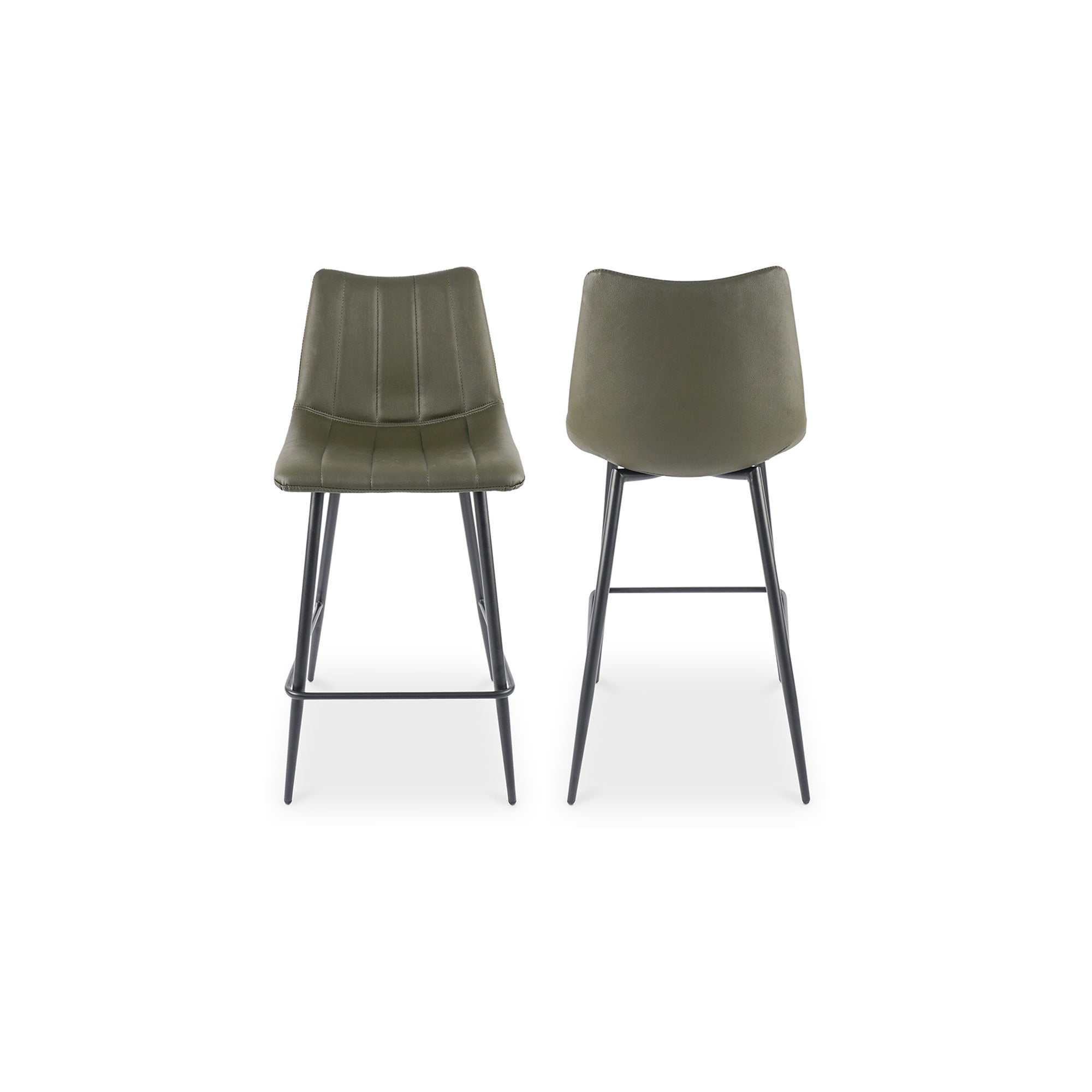 Alibi Counter Stool Dark Green - Set Of Two - Central Designs