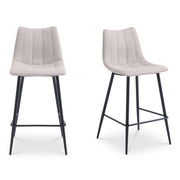 Alibi Counter Stool Beige - Set of Two - Central Designs
