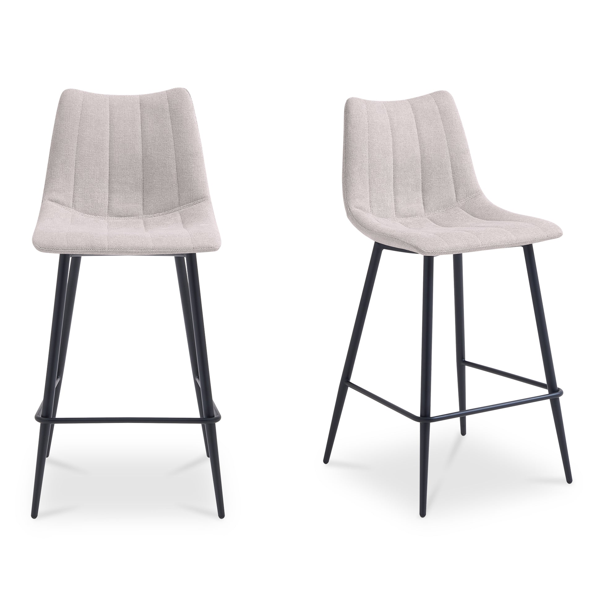 Alibi Counter Stool Beige - Set of Two - Central Designs