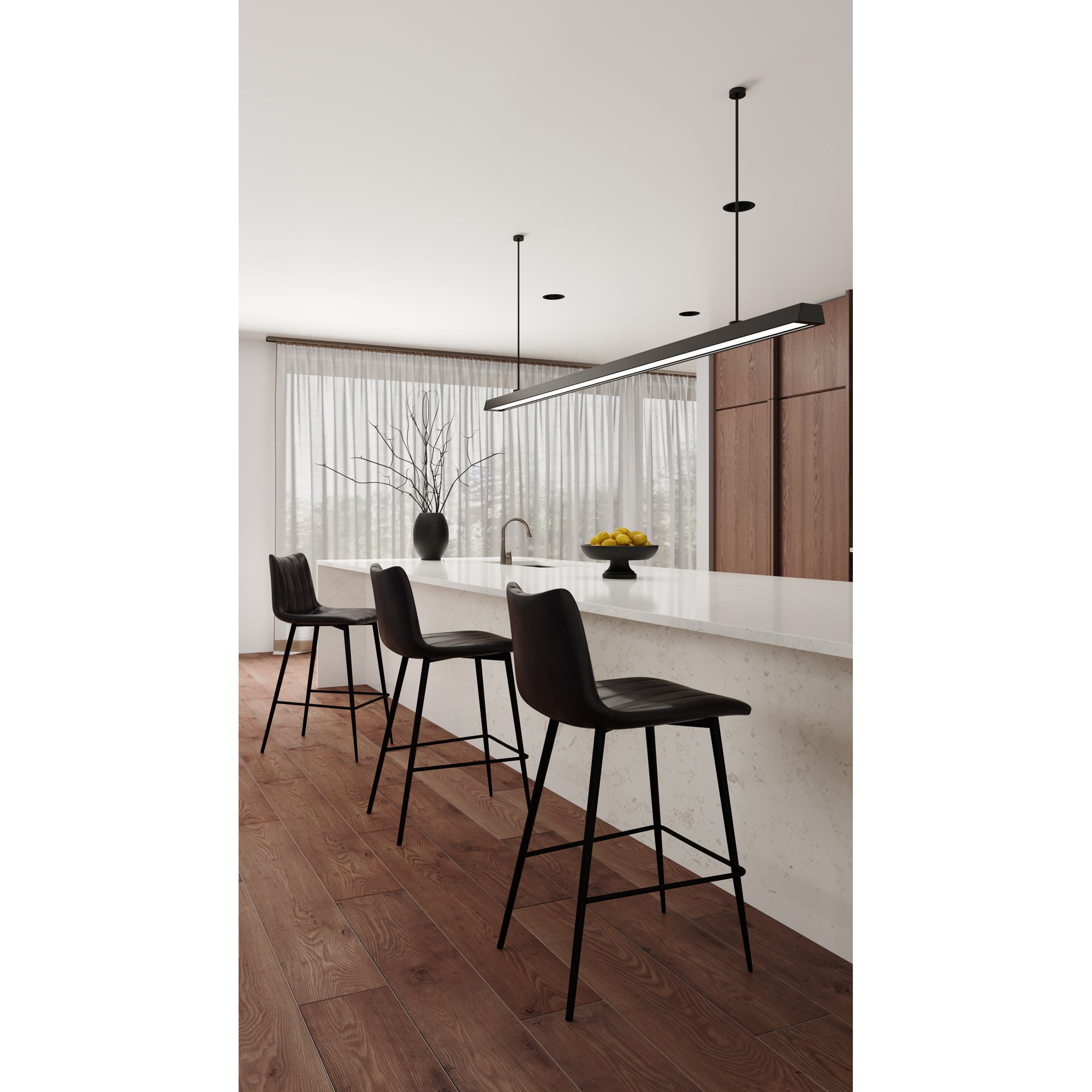 Alibi Barstool Matte Black - Set Of Two - Central Designs