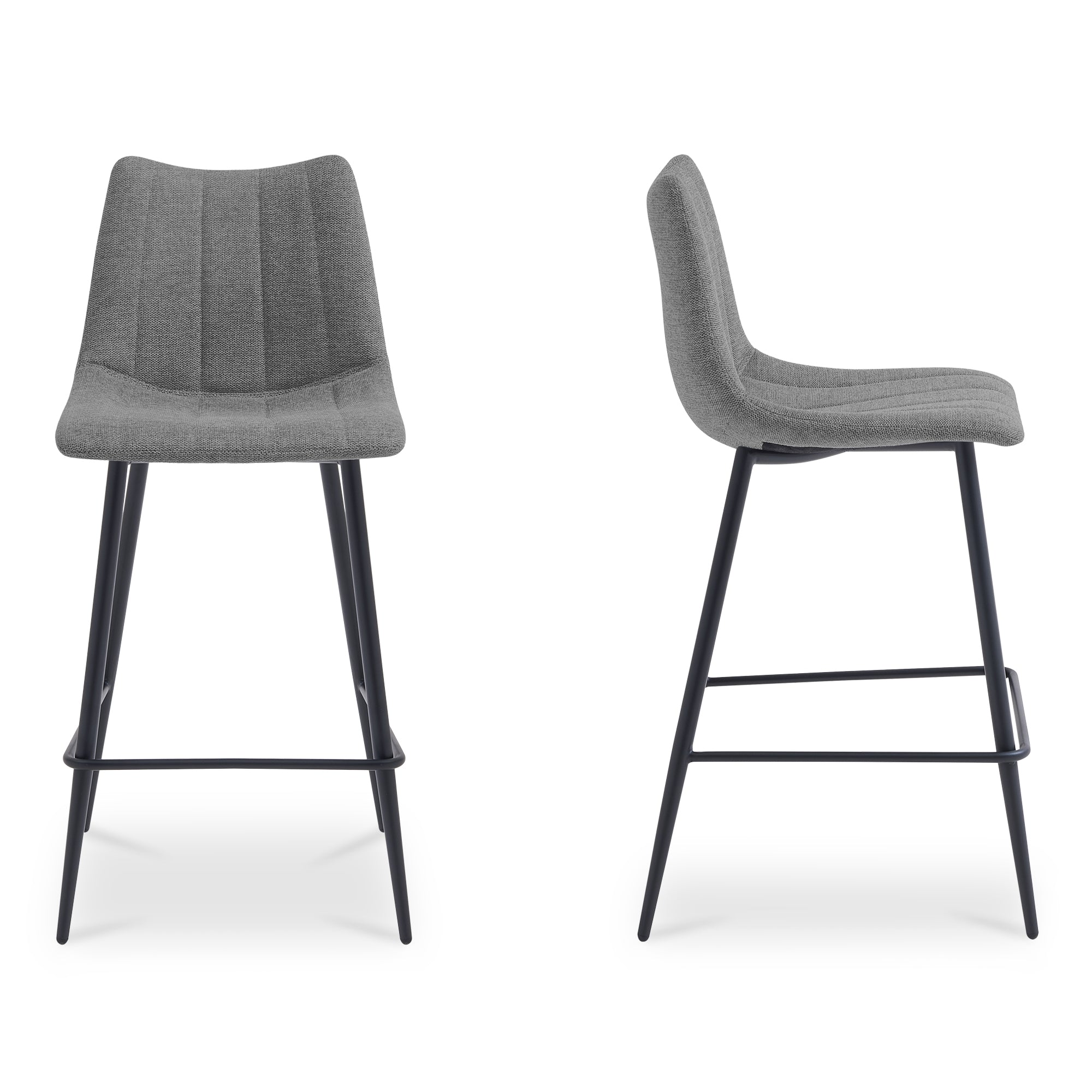 Alibi Bar Stool Dark Grey - Set of Two - Central Designs