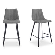 Alibi Bar Stool Dark Grey - Set of Two - Central Designs