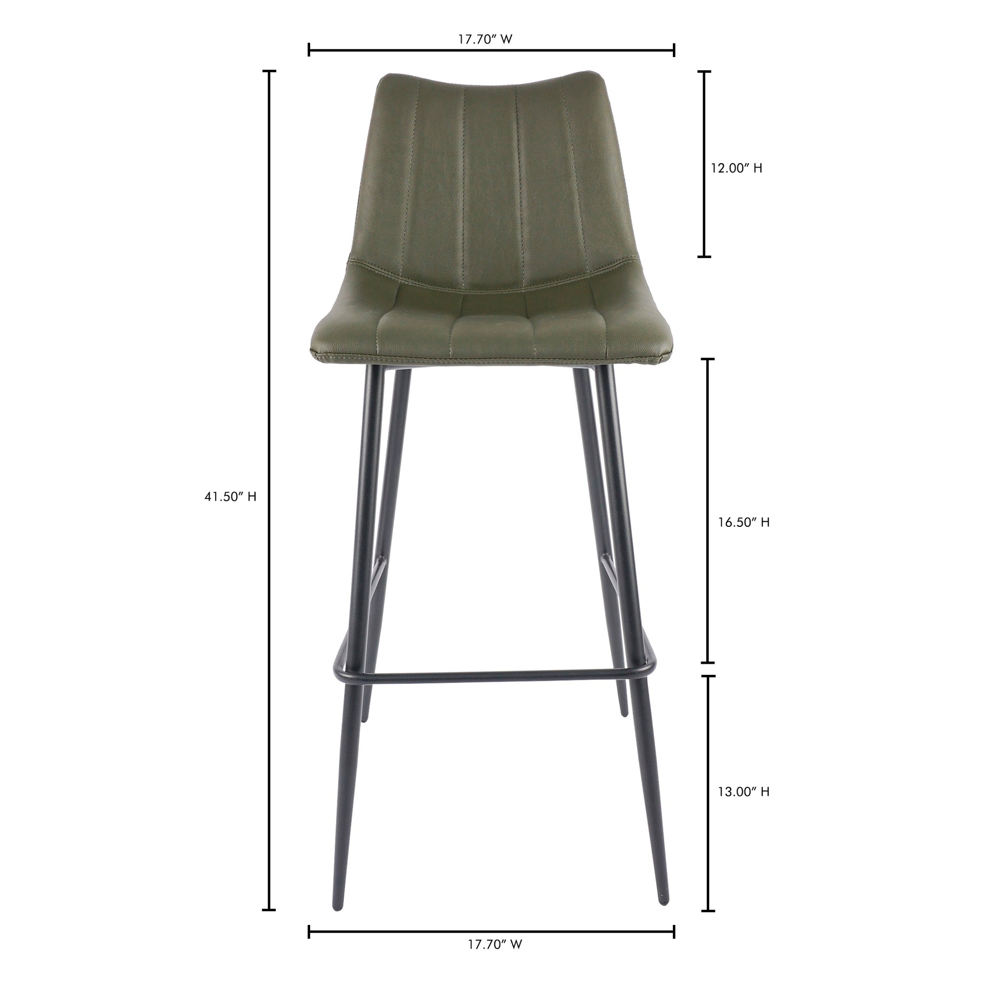 Alibi Barstool Dark Green - Set Of Two - Central Designs