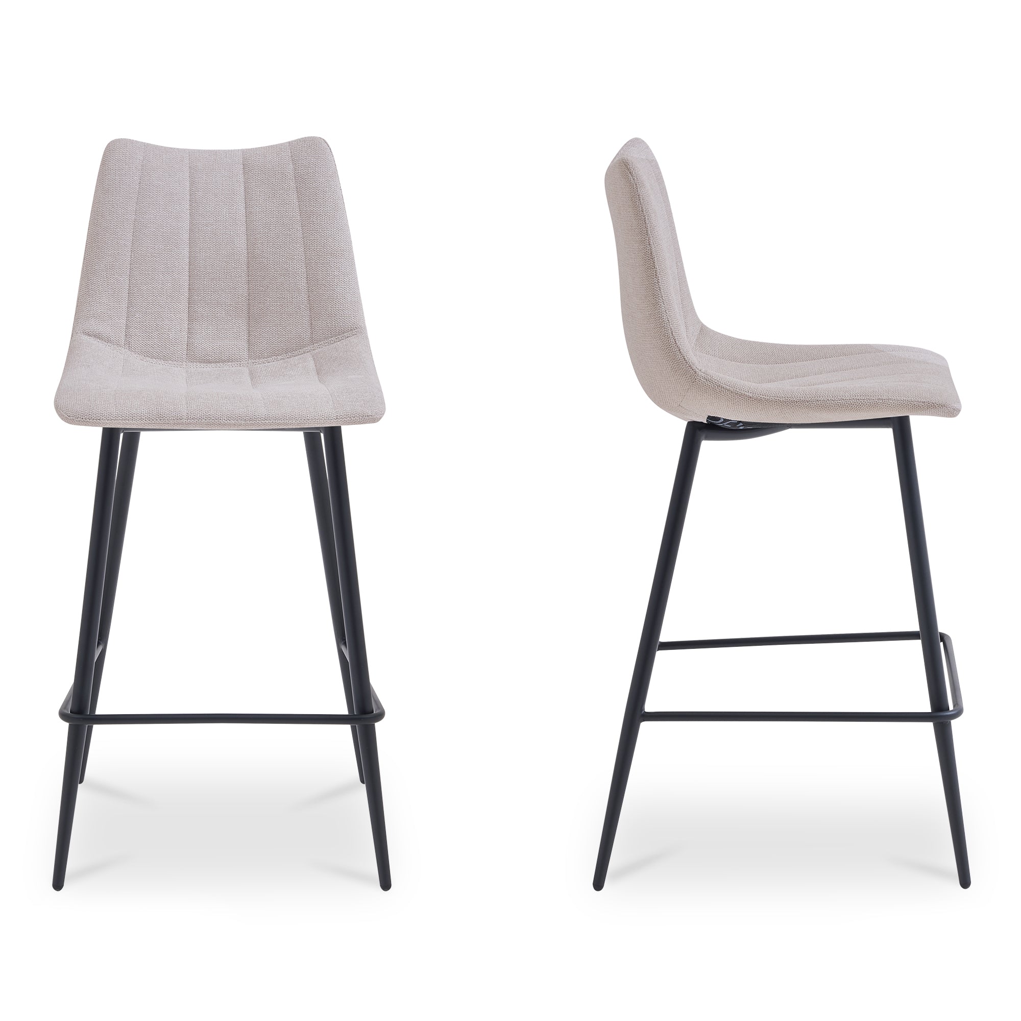 Alibi Bar Stool Beige - Set of Two - Central Designs