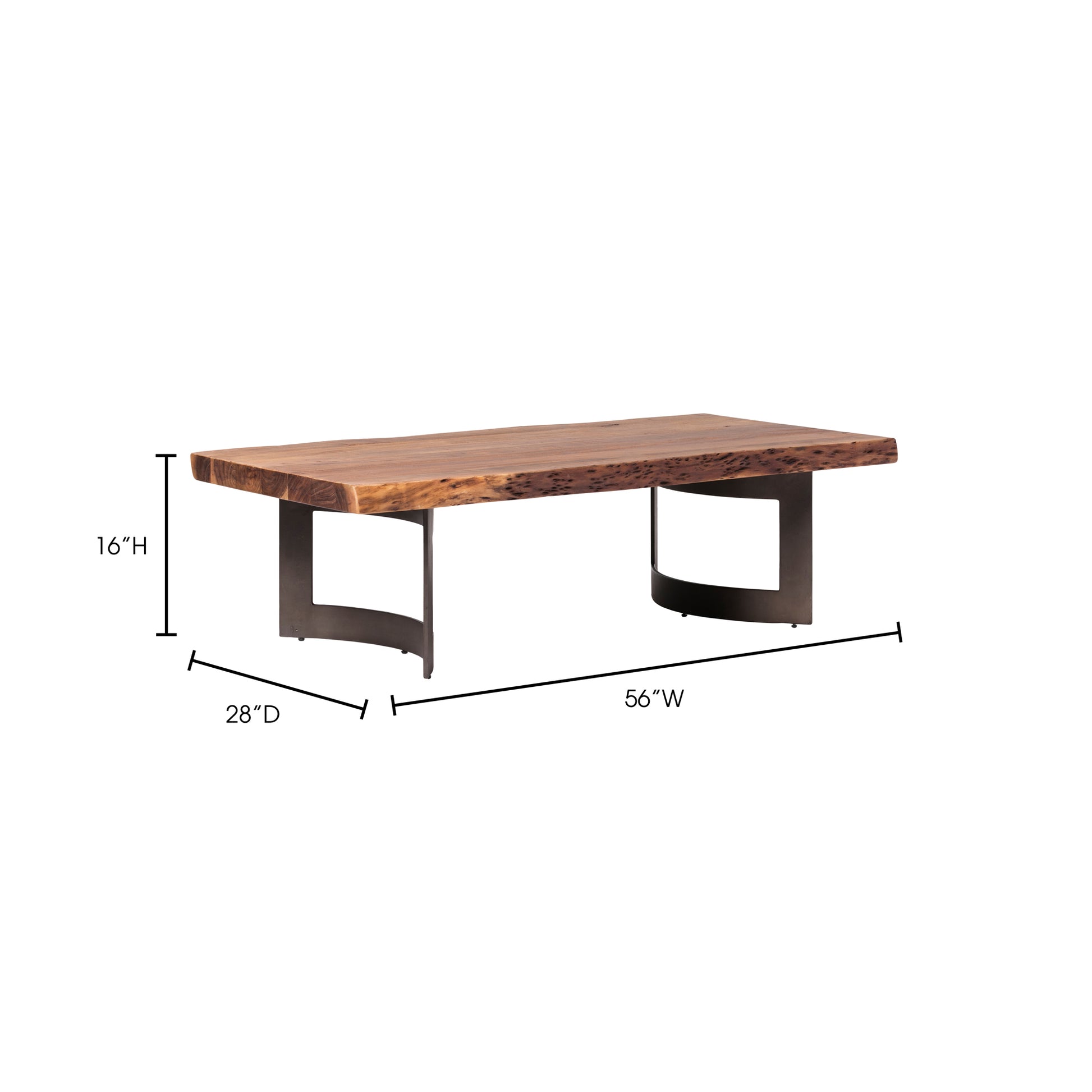 Bent Coffee Table Brown - Central Designs