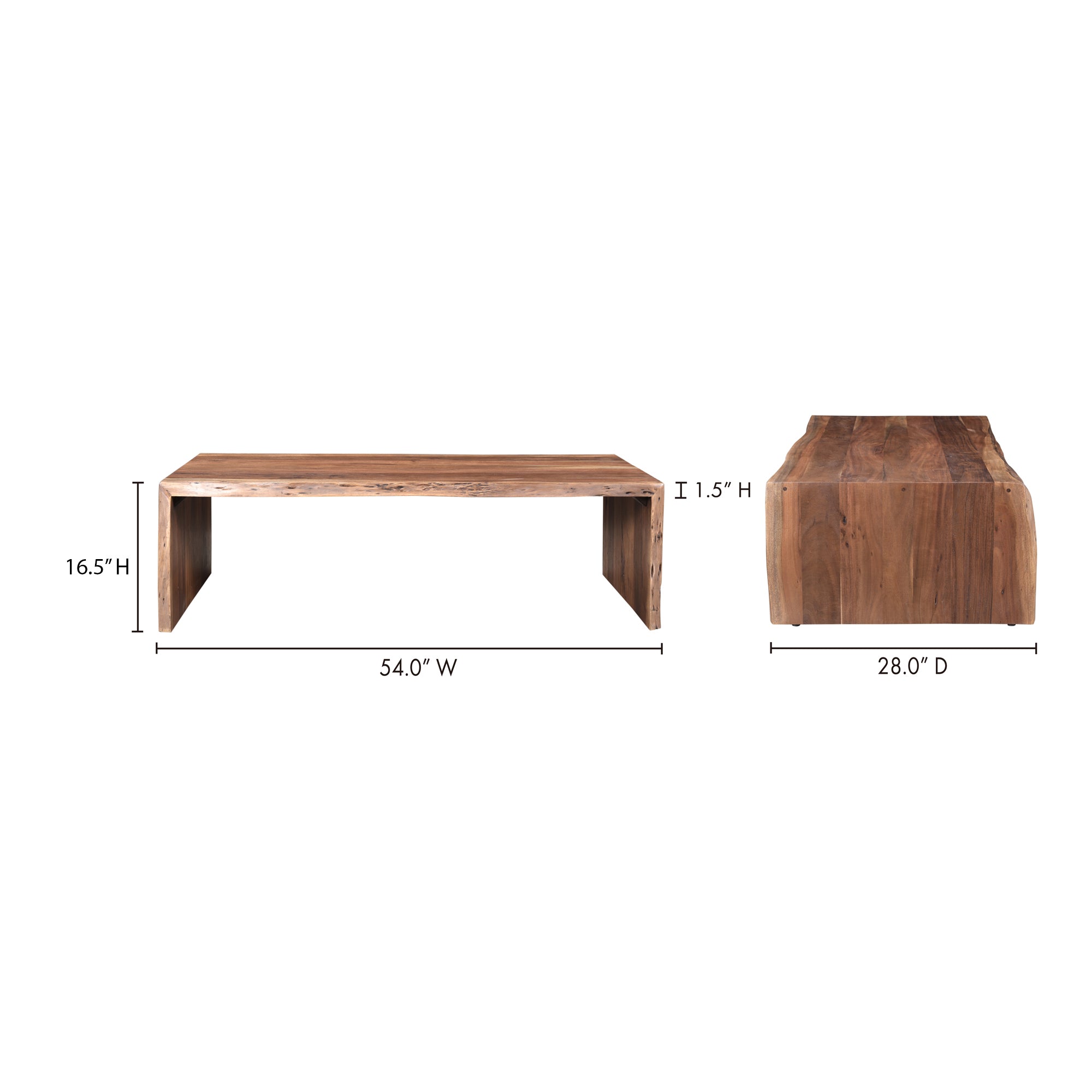 Tyrell Coffee Table Natural Brown - Central Designs