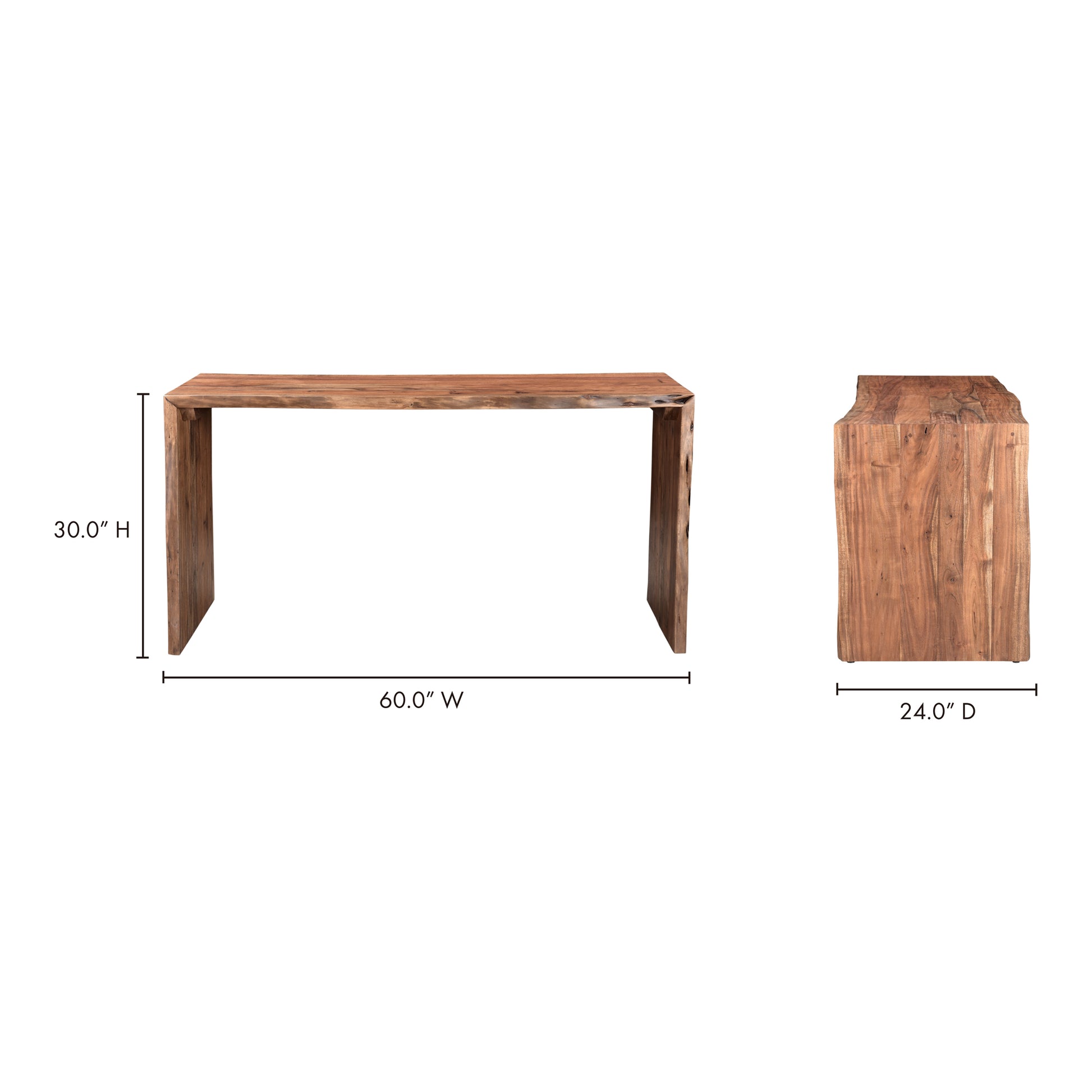 Tyrell Desk Natural Brown - Central Designs
