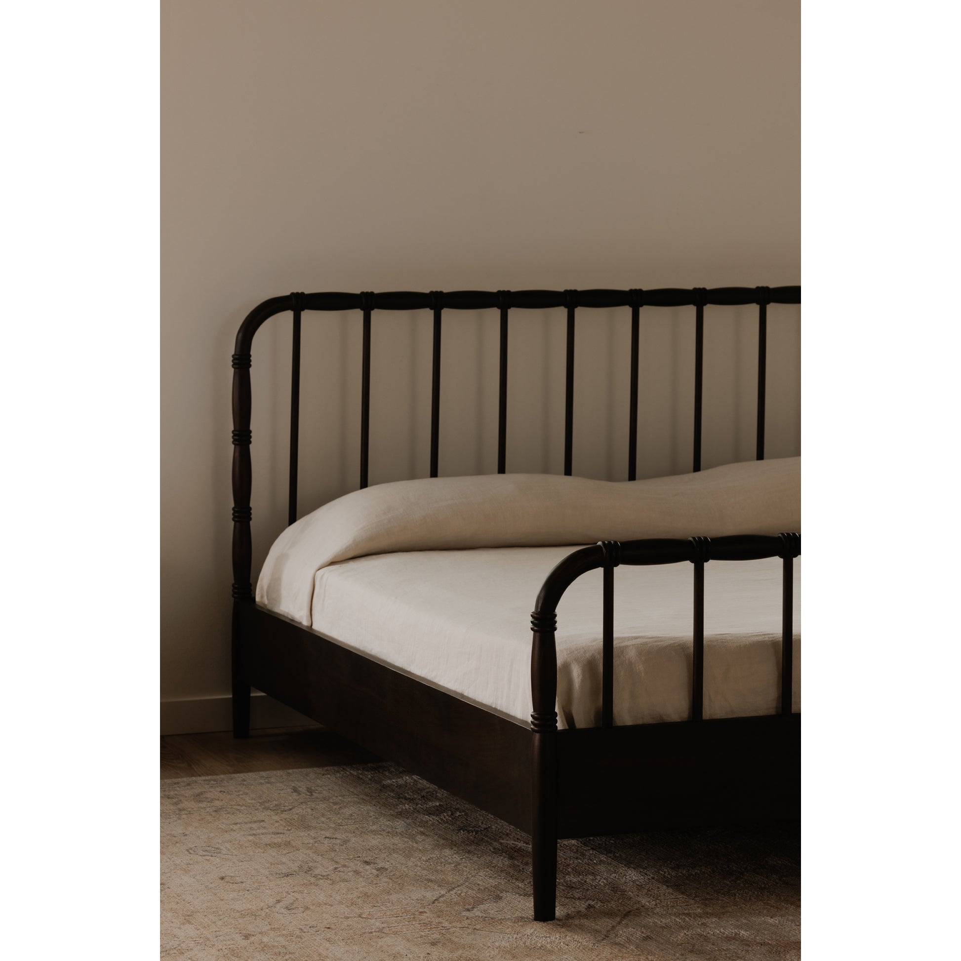 Vivian Queen Bed Dark Brown - Central Designs
