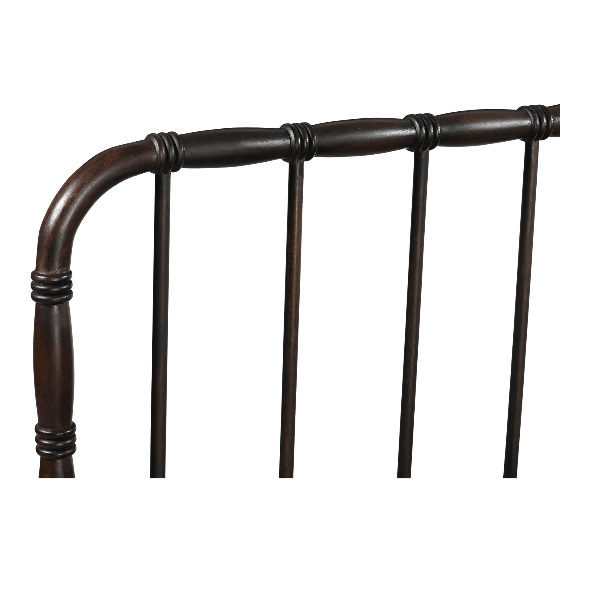 Vivian Queen Bed Dark Brown - Central Designs